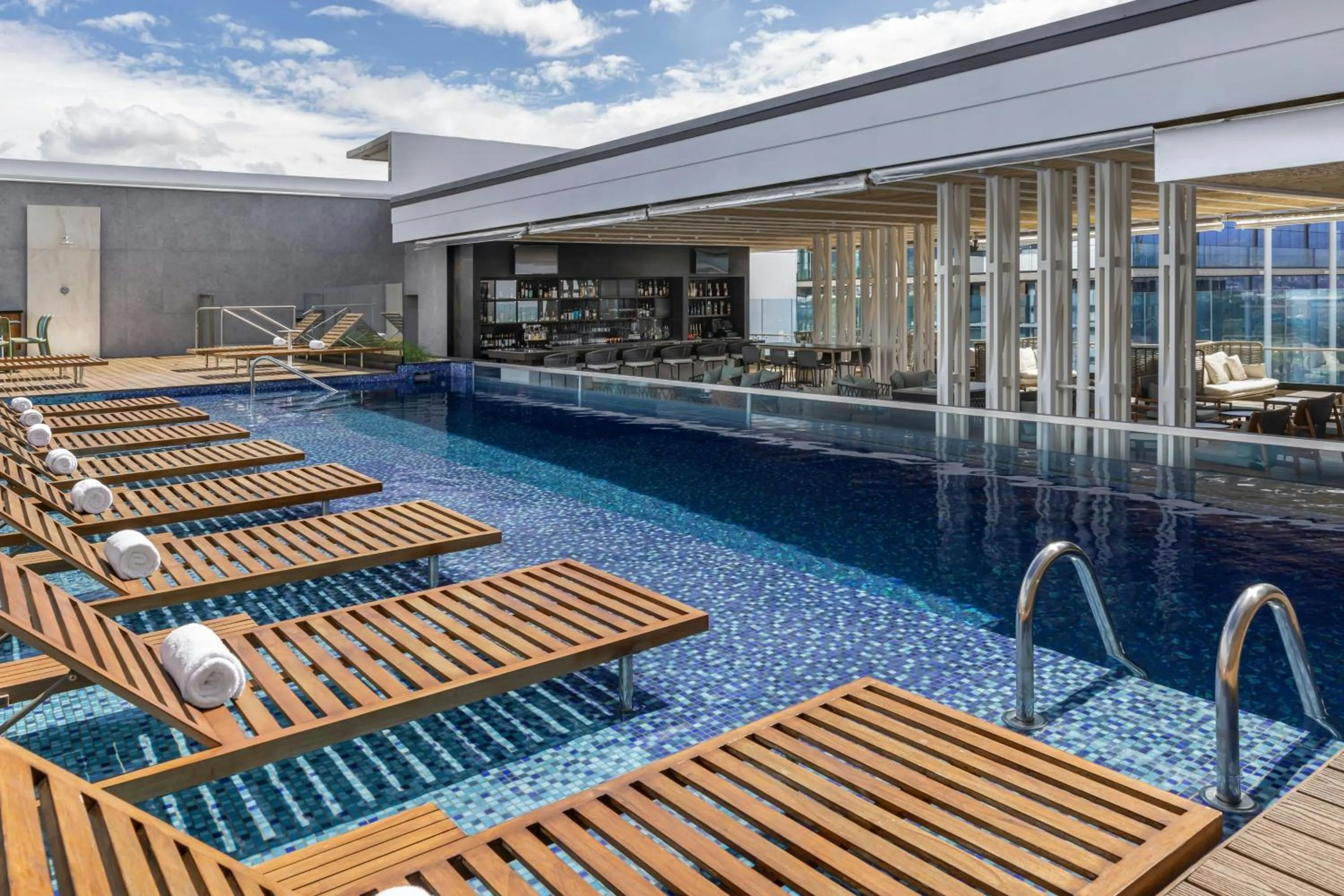 Swimming pool in AC Hotel San Jose Airport Belen