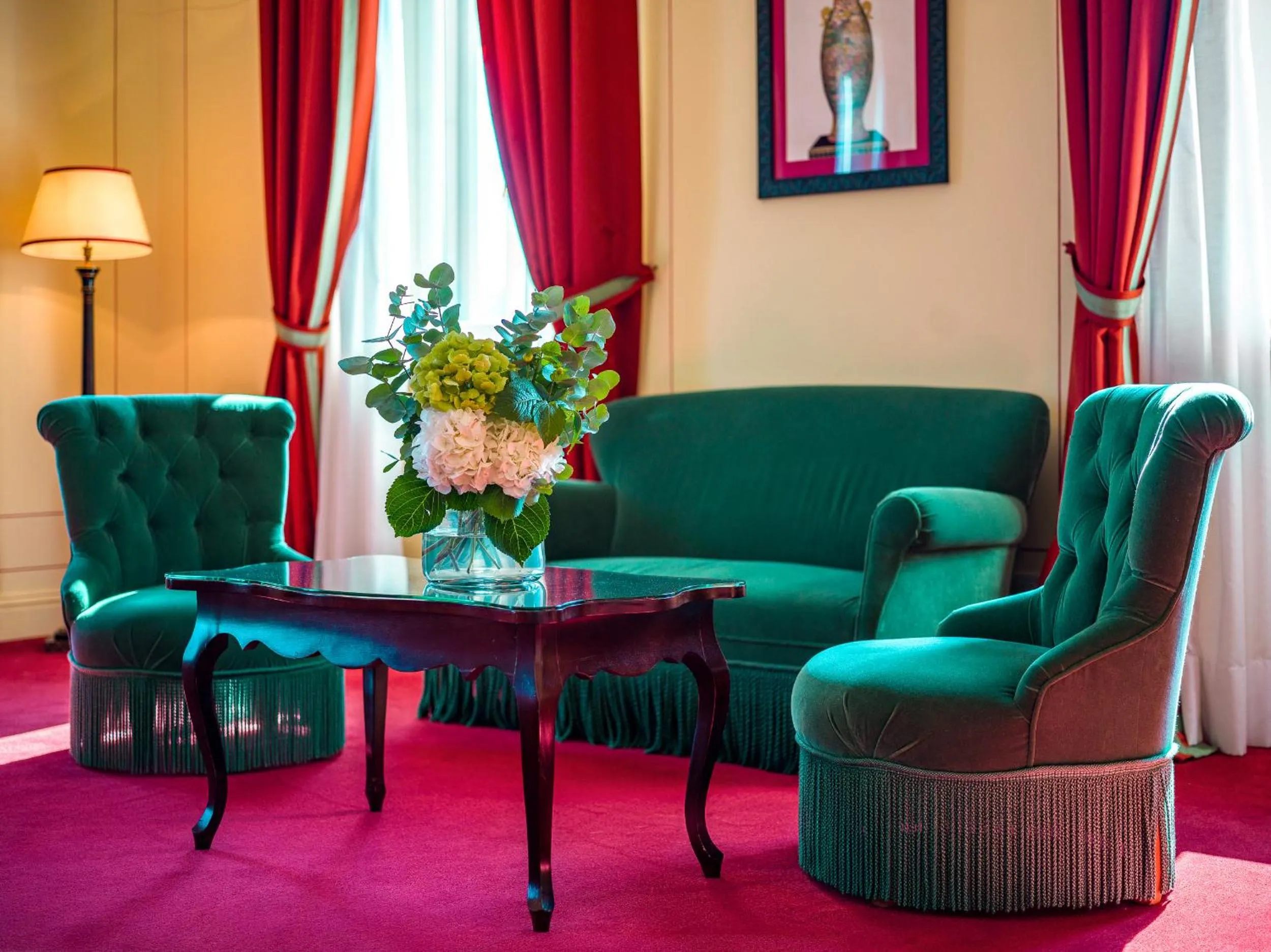 Living room in Grand Hotel Majestic