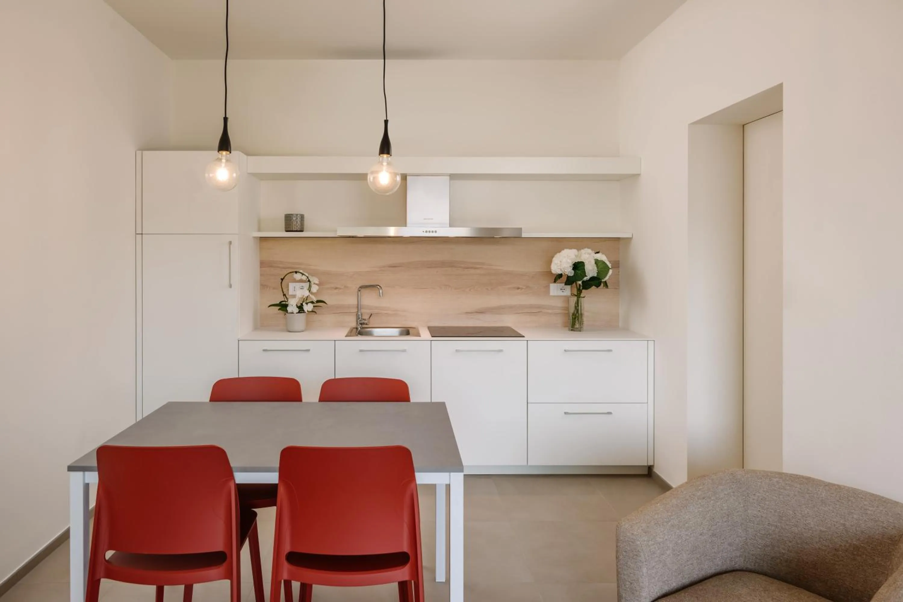 Kitchen or kitchenette in Grand Hotel Majestic