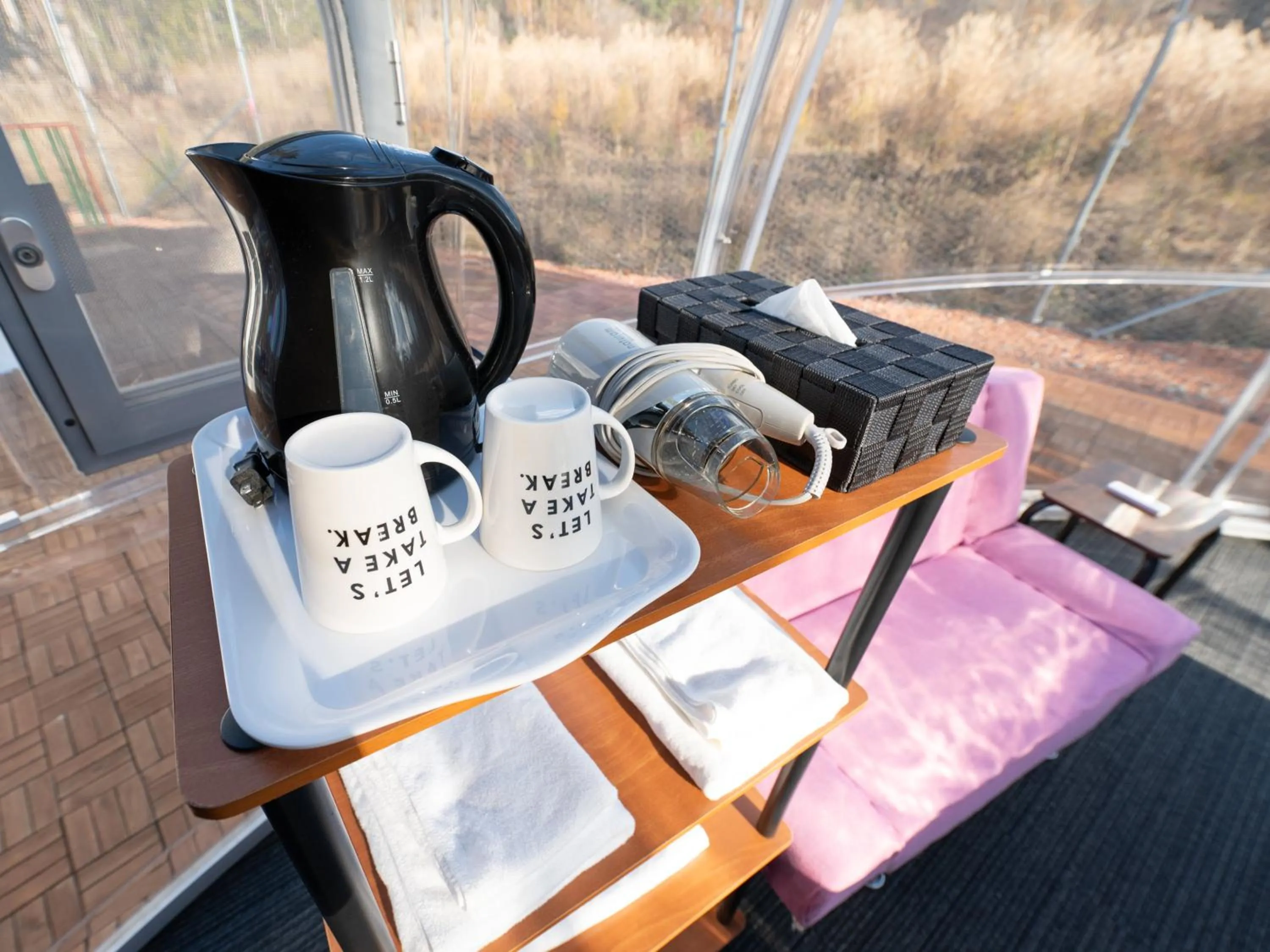 Coffee/tea facilities in Fuji Hoshizorano Mura Tabist