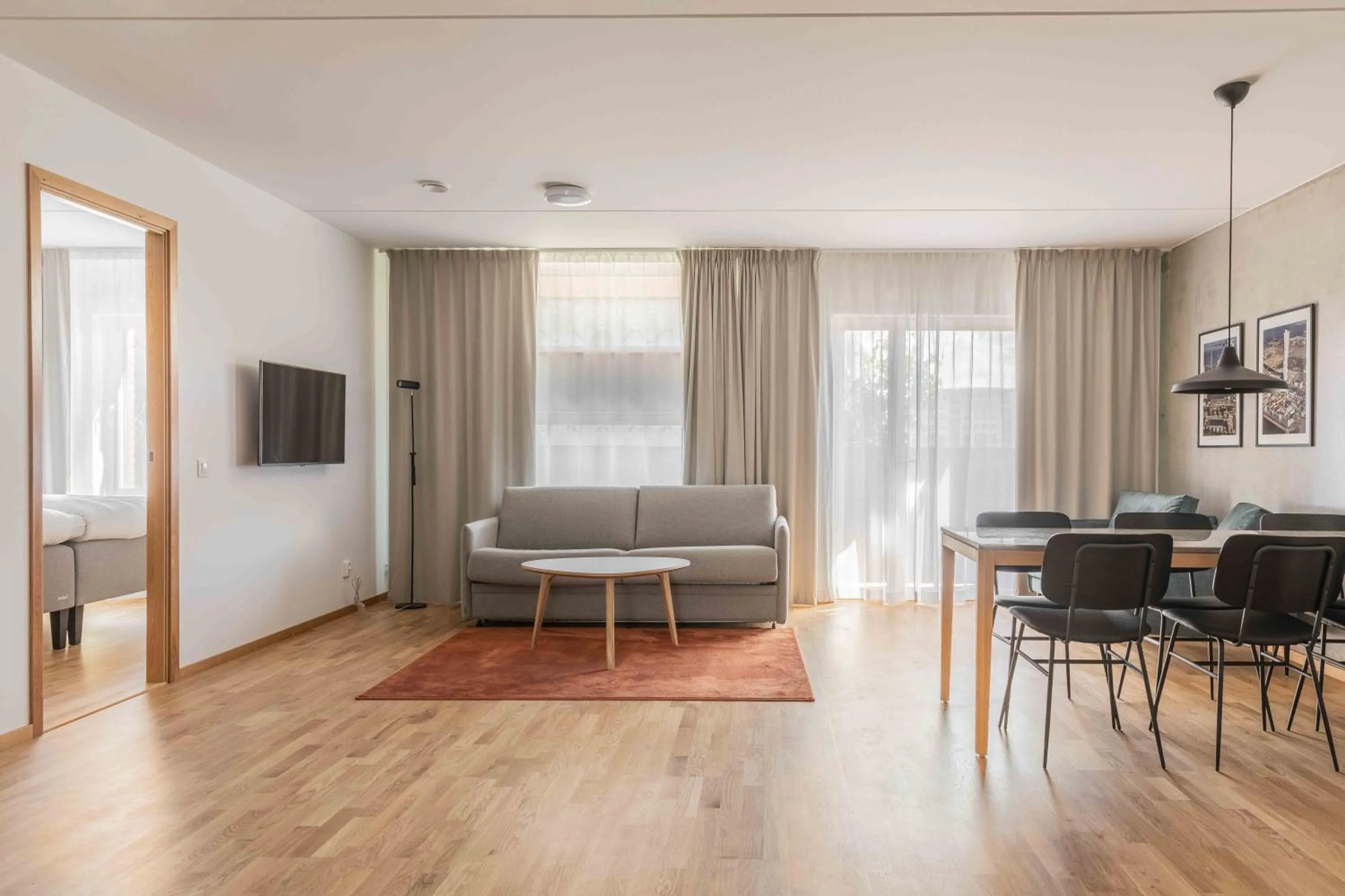 Living room, Bed in The More Hotel Västra Hamnen