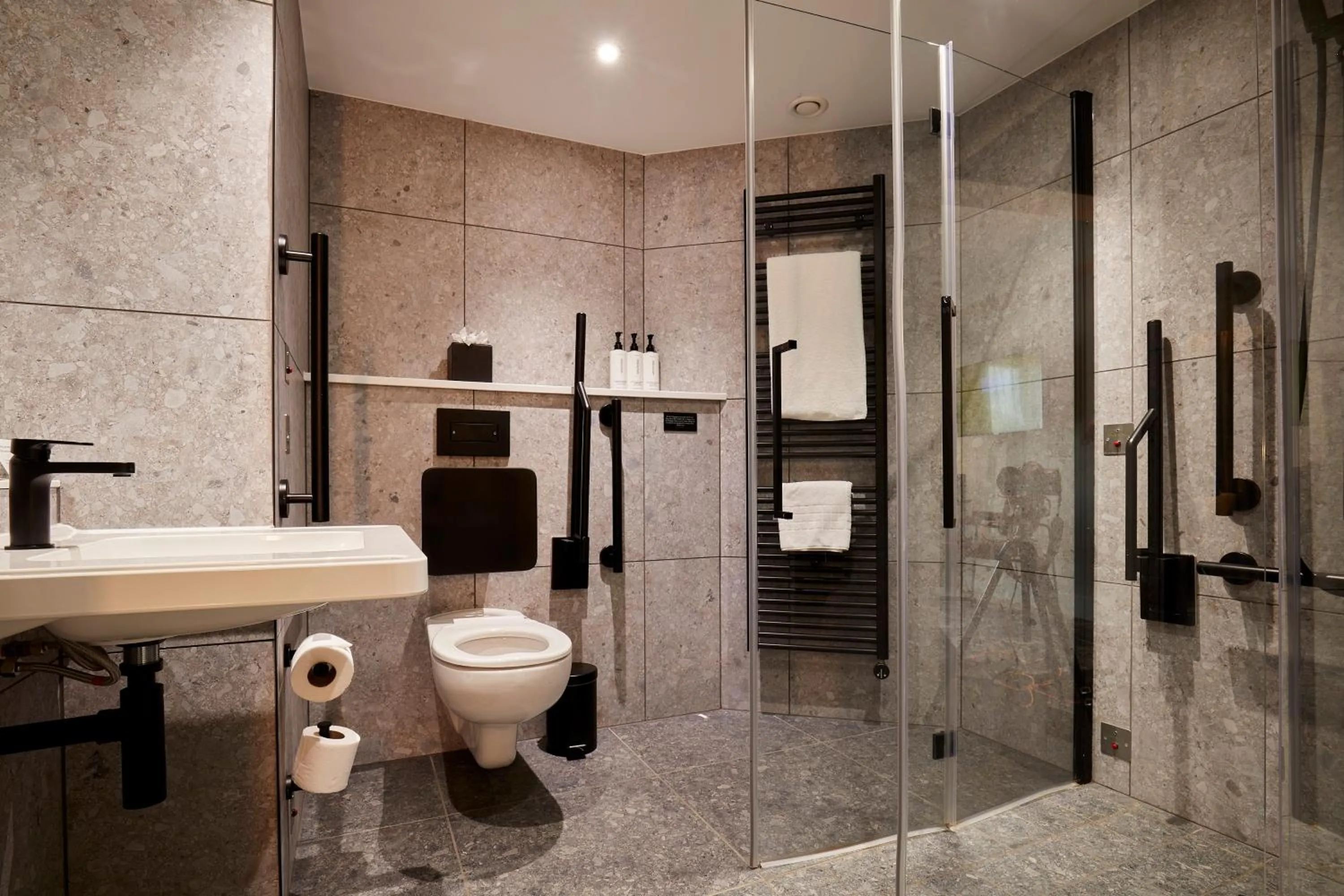 Bathroom in voco Leicester by IHG
