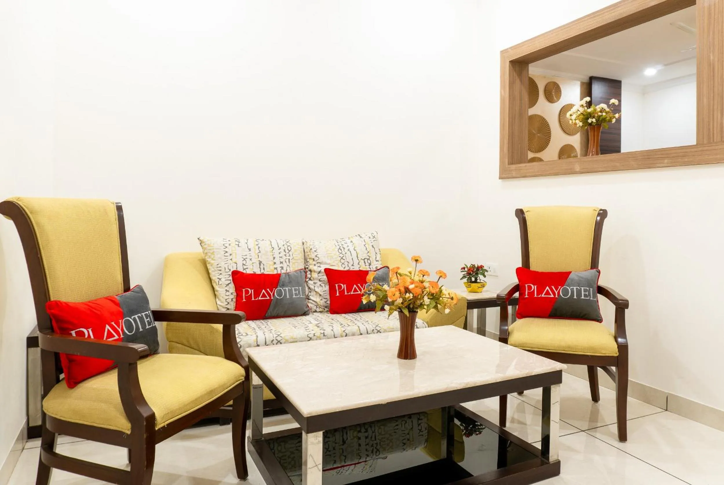 Seating area in Playotel Resort Bhopal