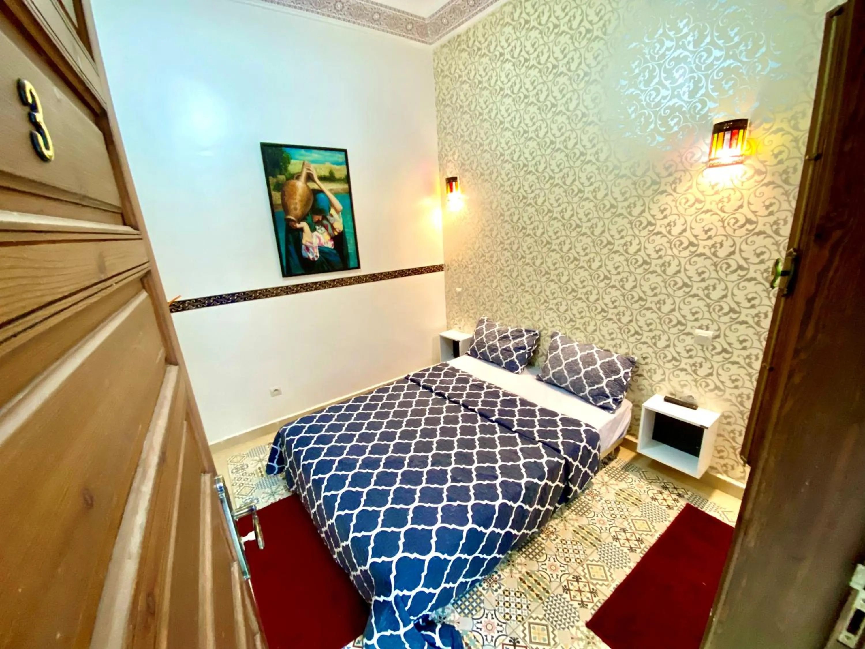 Bedroom, Bed in Riad Nouhal