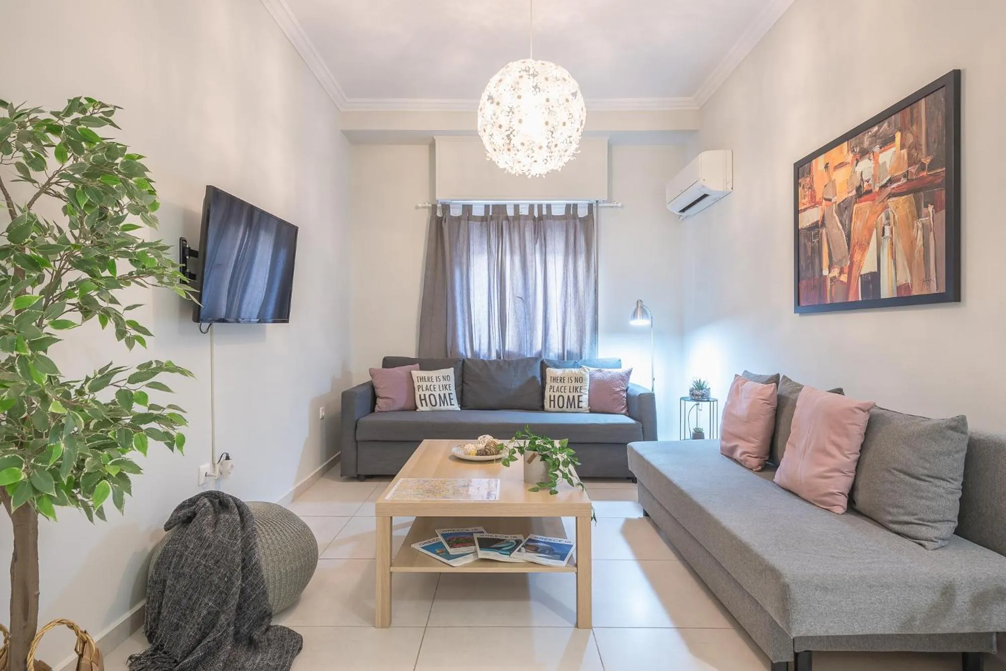 Living room in Erythros Boutique Suite By Cloudkeys