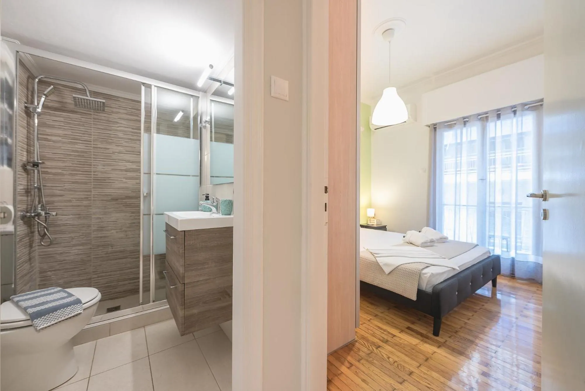 Bathroom, Bed in Erythros Boutique Suite By Cloudkeys