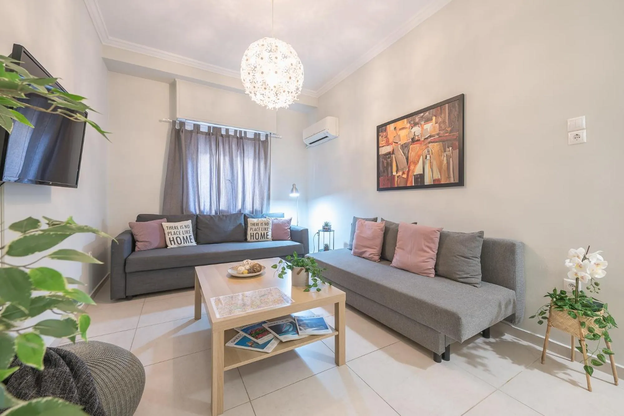 Living room in Erythros Boutique Suite By Cloudkeys