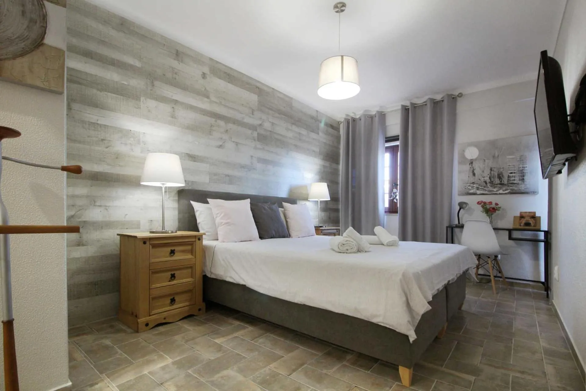 Bedroom, Bed in Marvin T2 com terraço