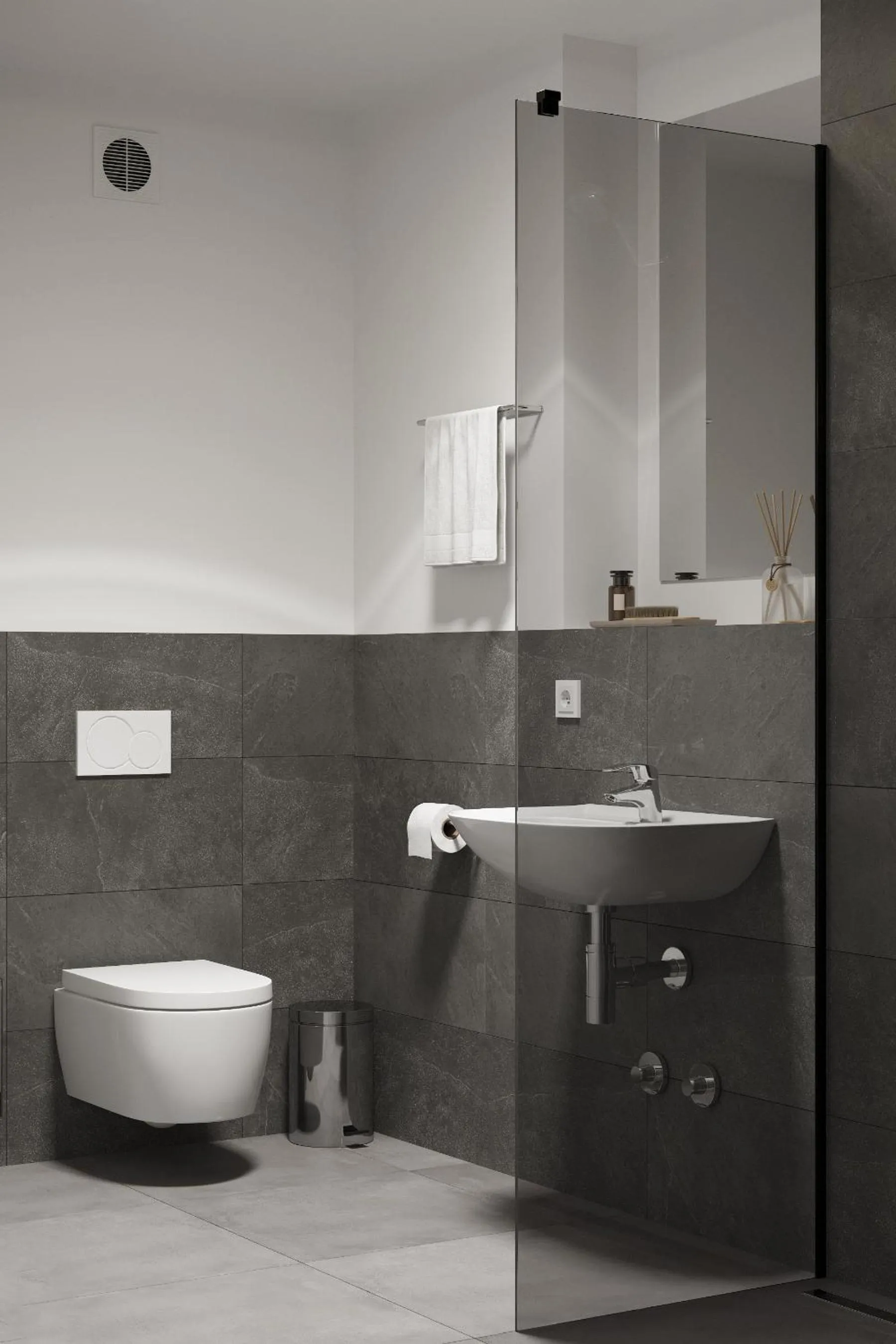 Bathroom in The Residences - Apartments Frankfurt