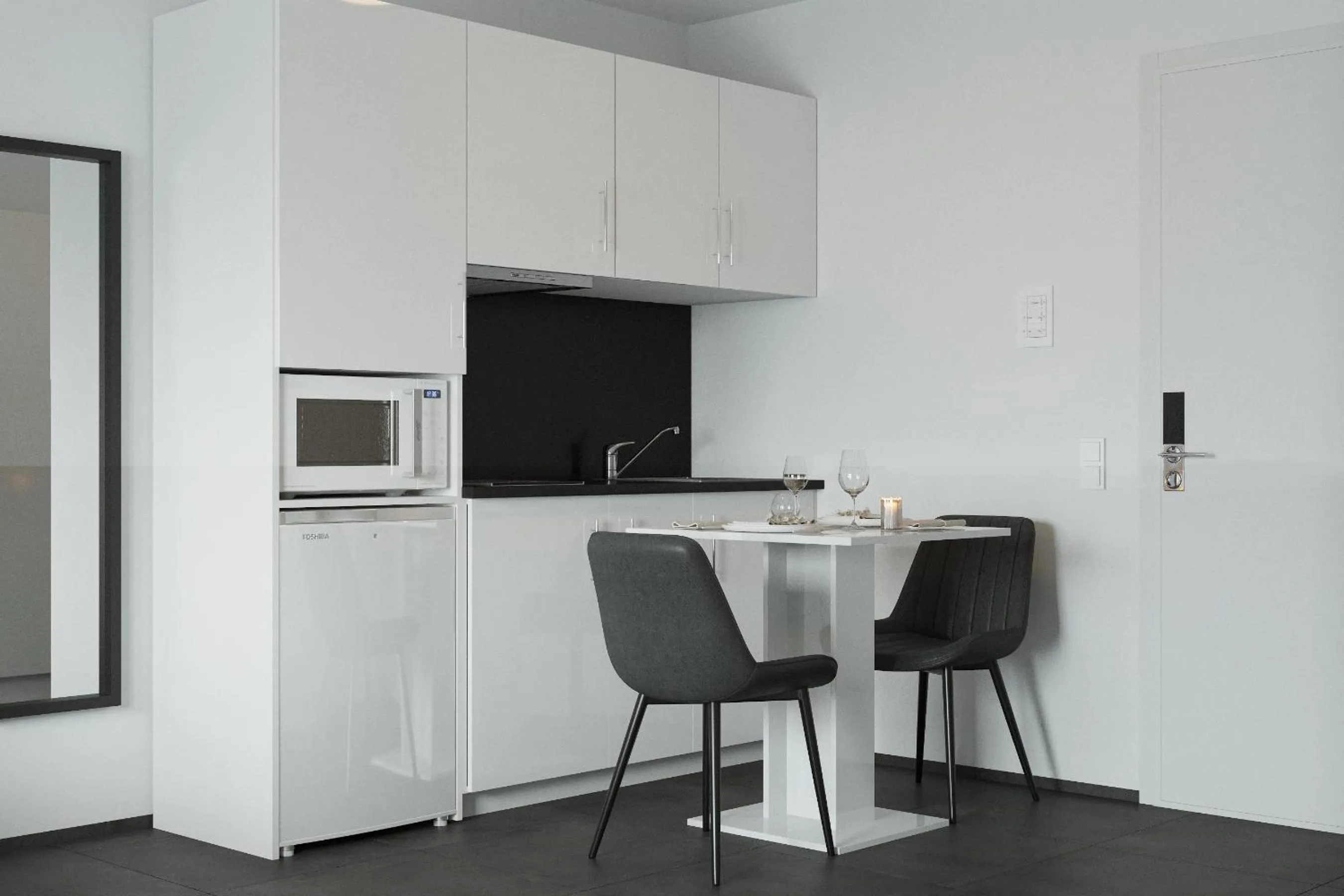 kitchen in The Residences - Apartments Frankfurt