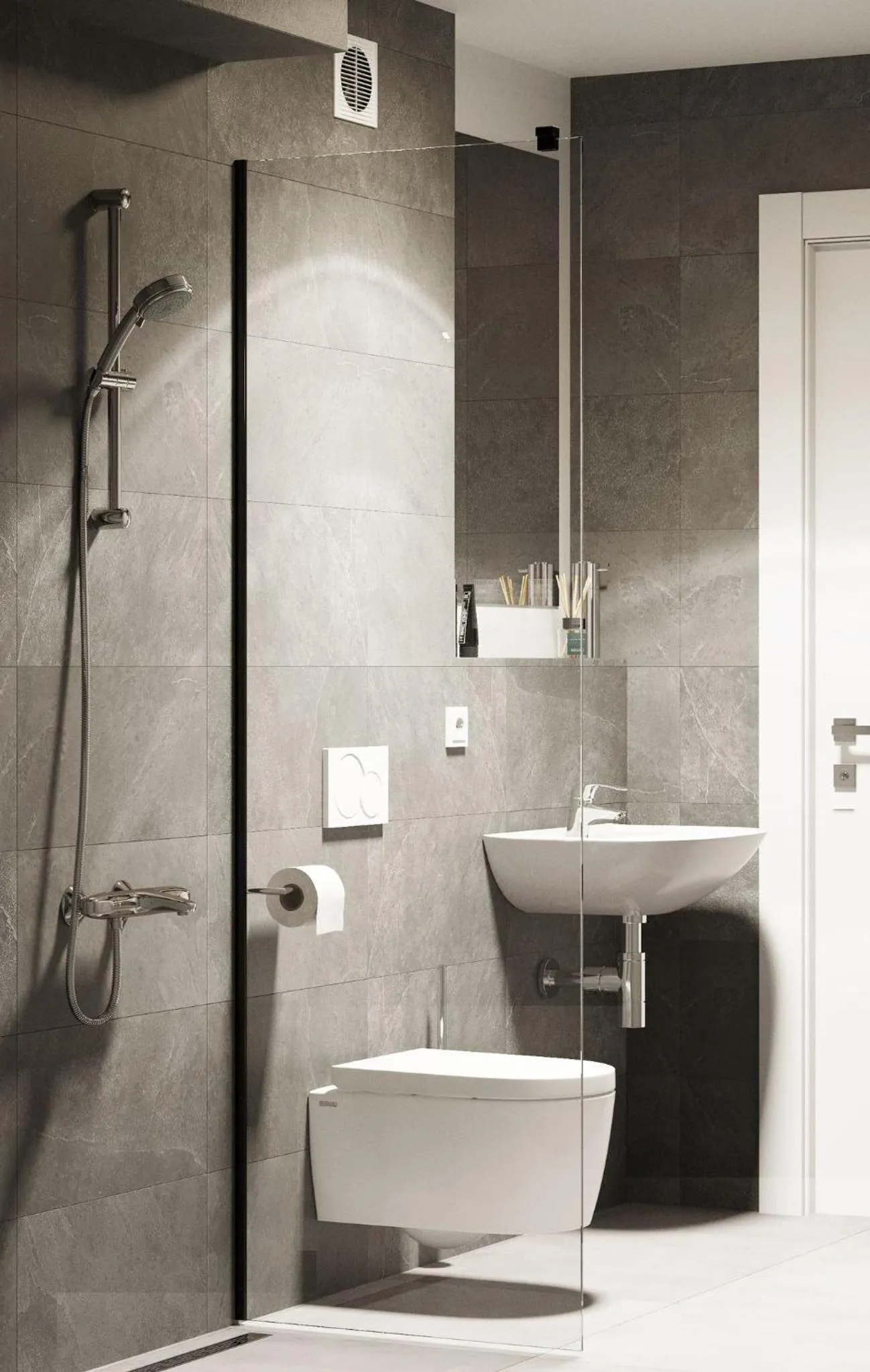 Bathroom in The Residences - Apartments Frankfurt