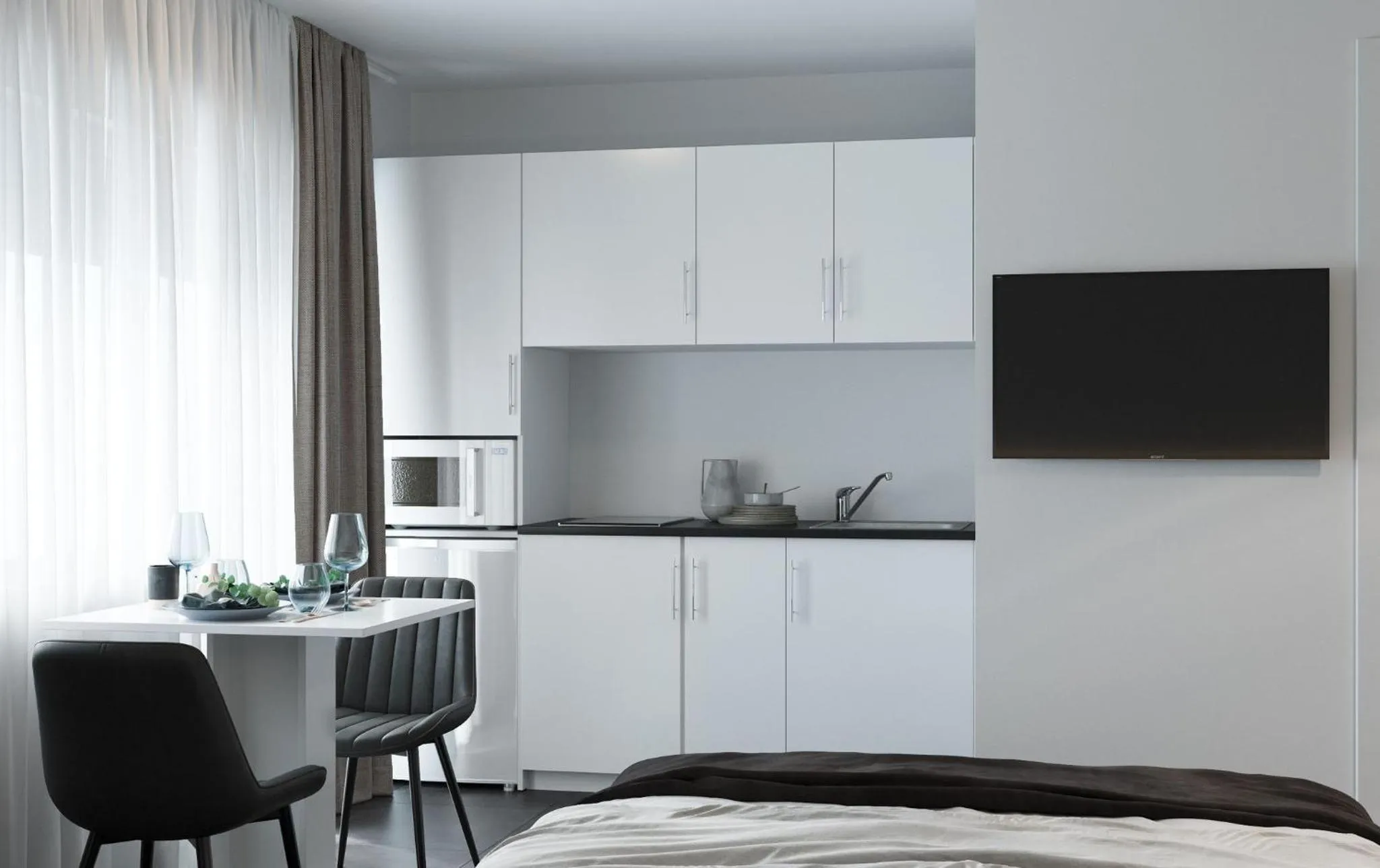 TV and multimedia in The Residences - Apartments Frankfurt