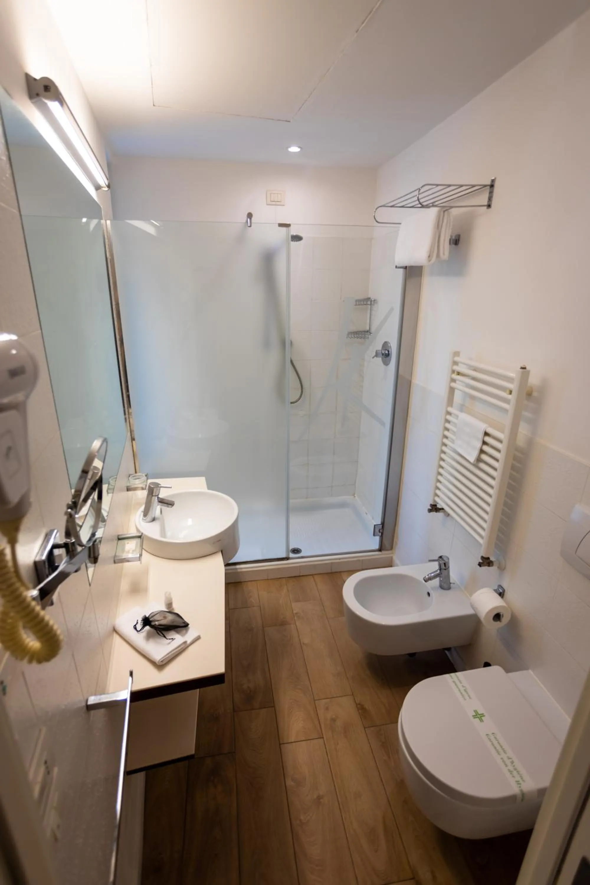 Toilet in Black Hotel