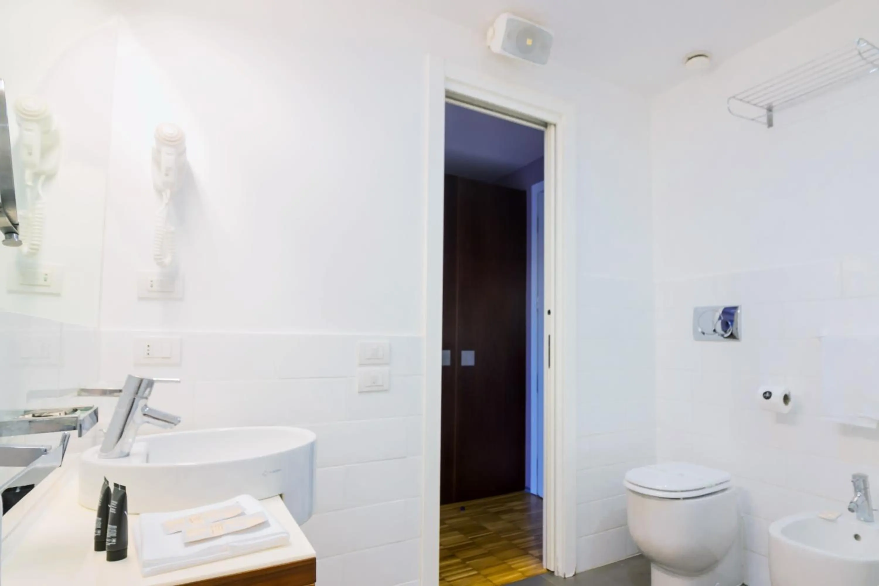 Toilet in Black Hotel