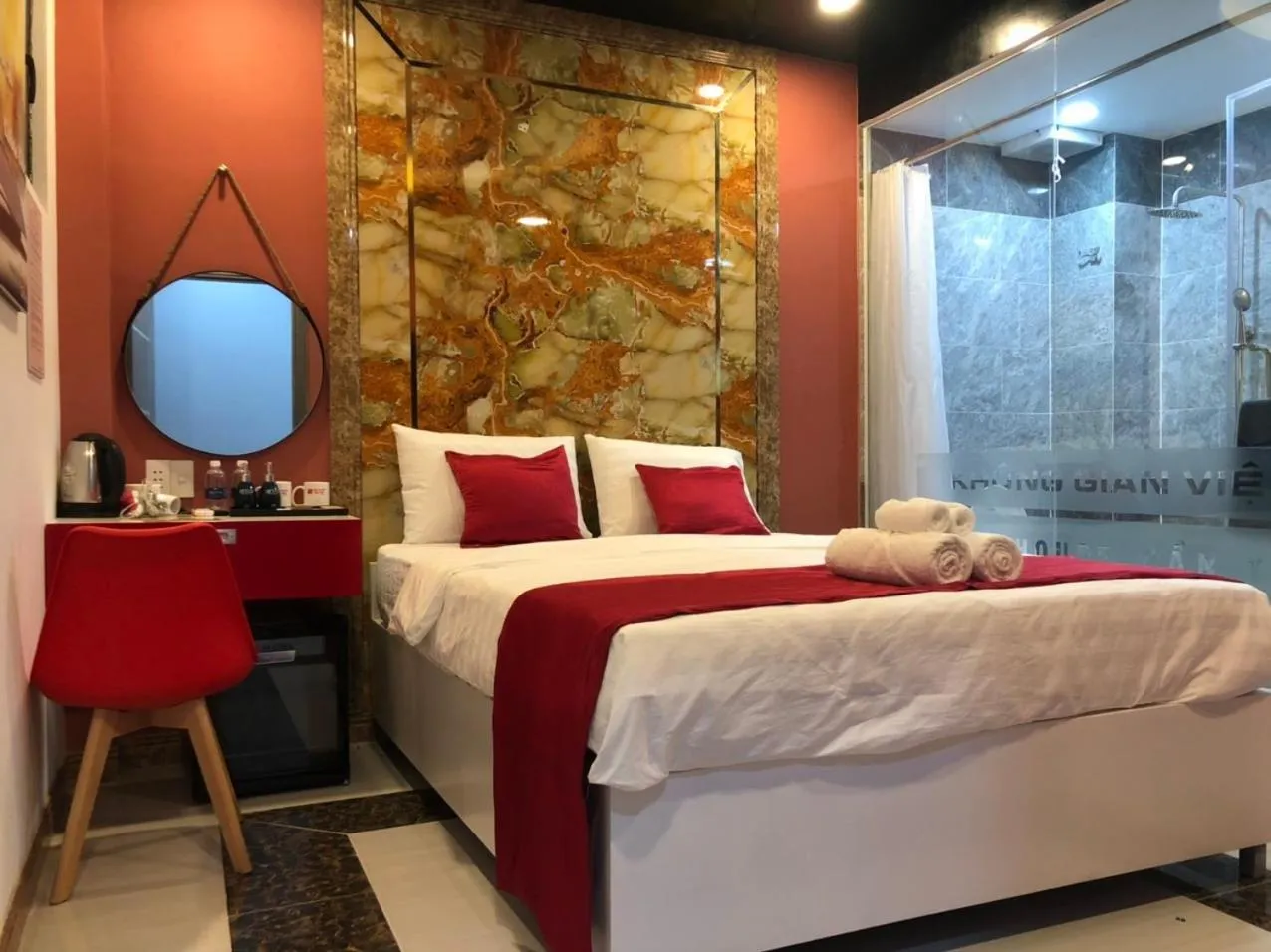 Bed in Soda House Cần Thơ