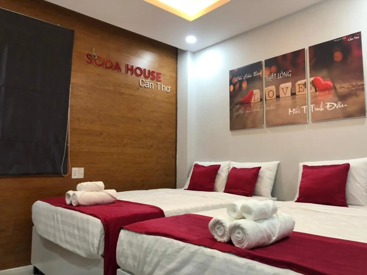 Bed in Soda House Cần Thơ