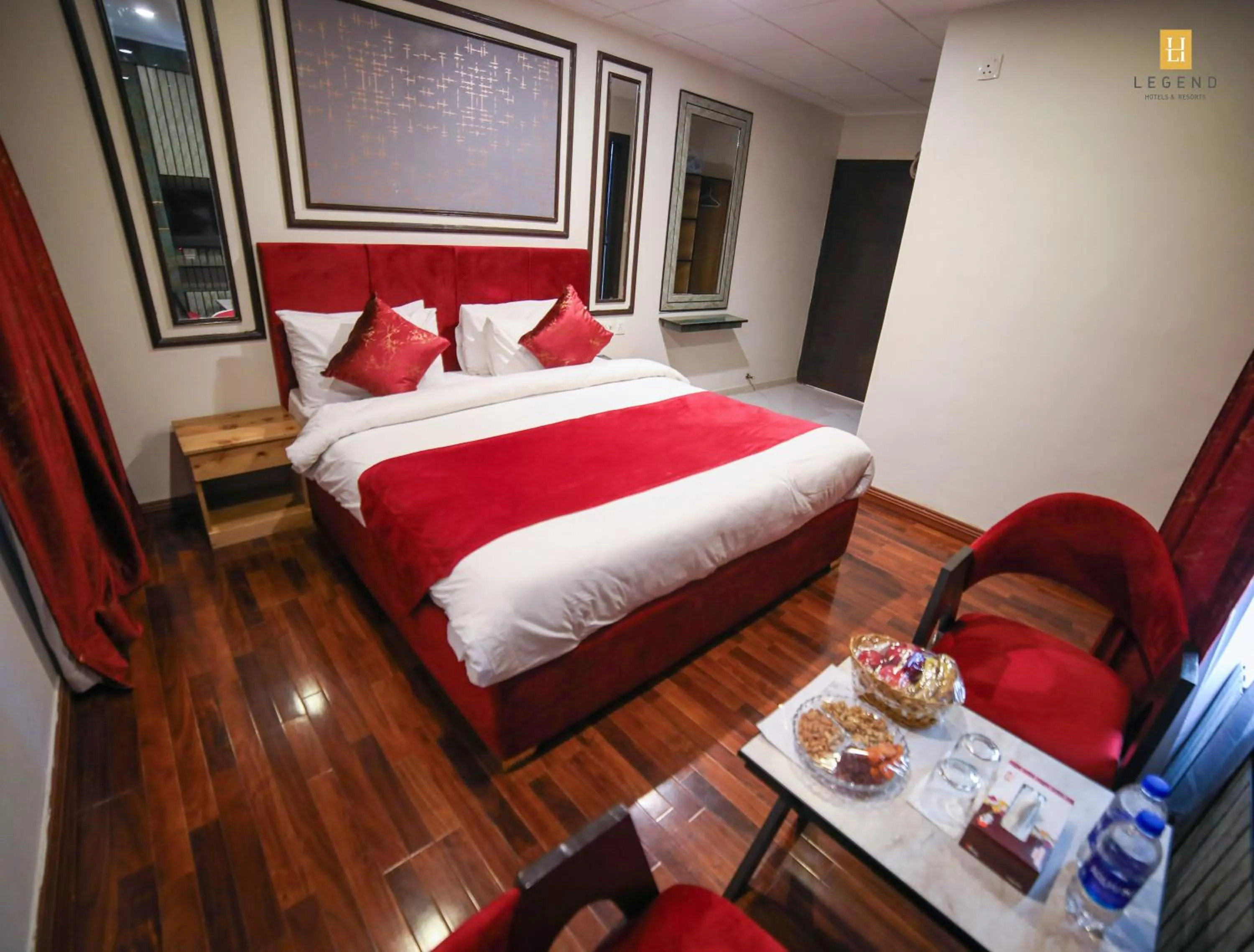 Bed in Legend Hotel Skardu