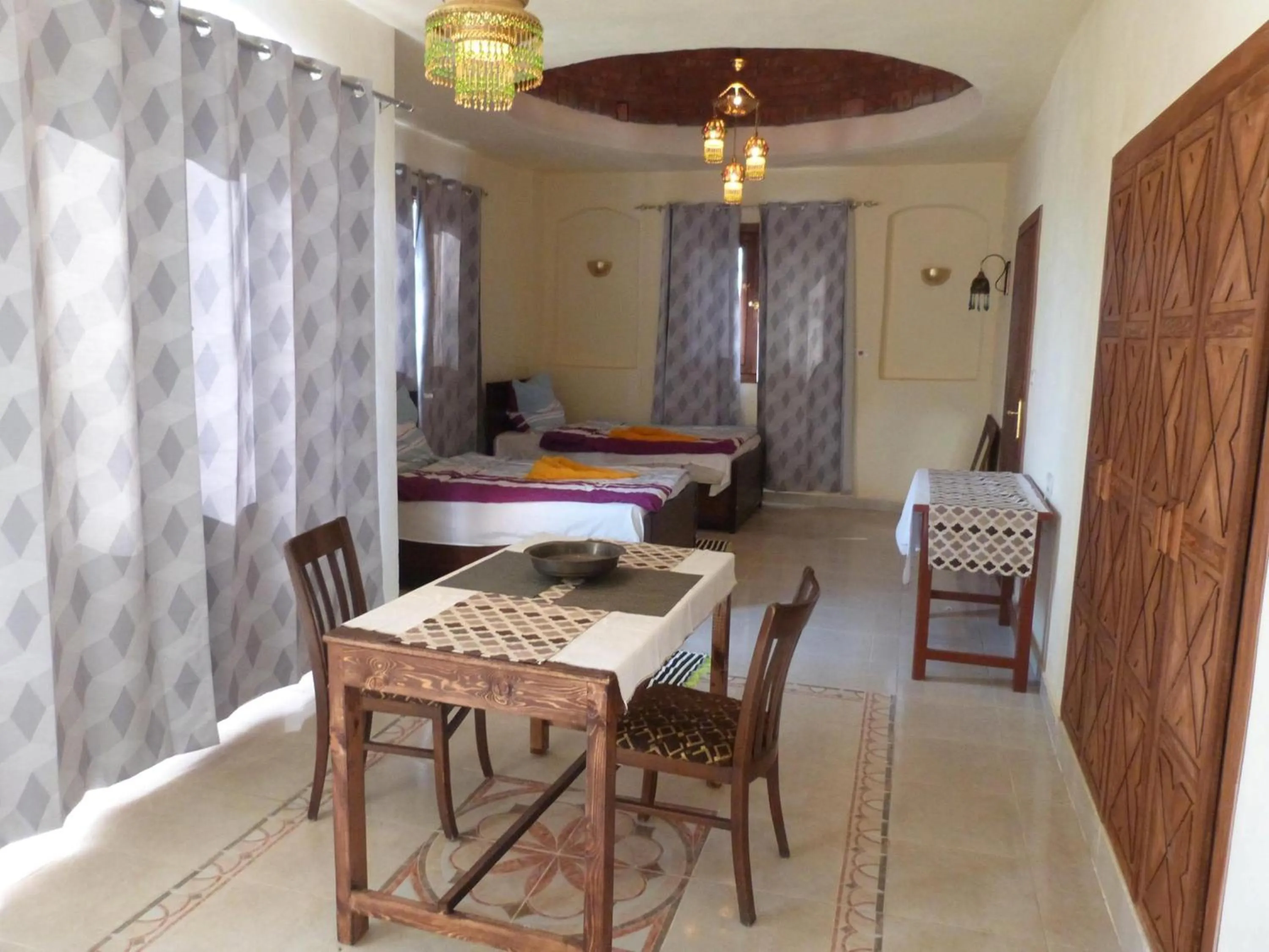 Bedroom, Bed in Nile Compound