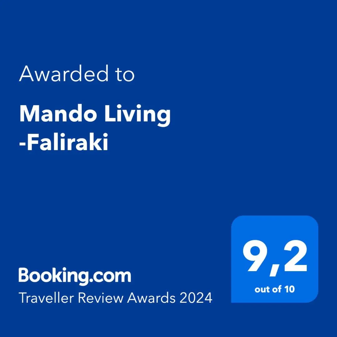 Logo/Certificate/Sign in Mando Living -Faliraki