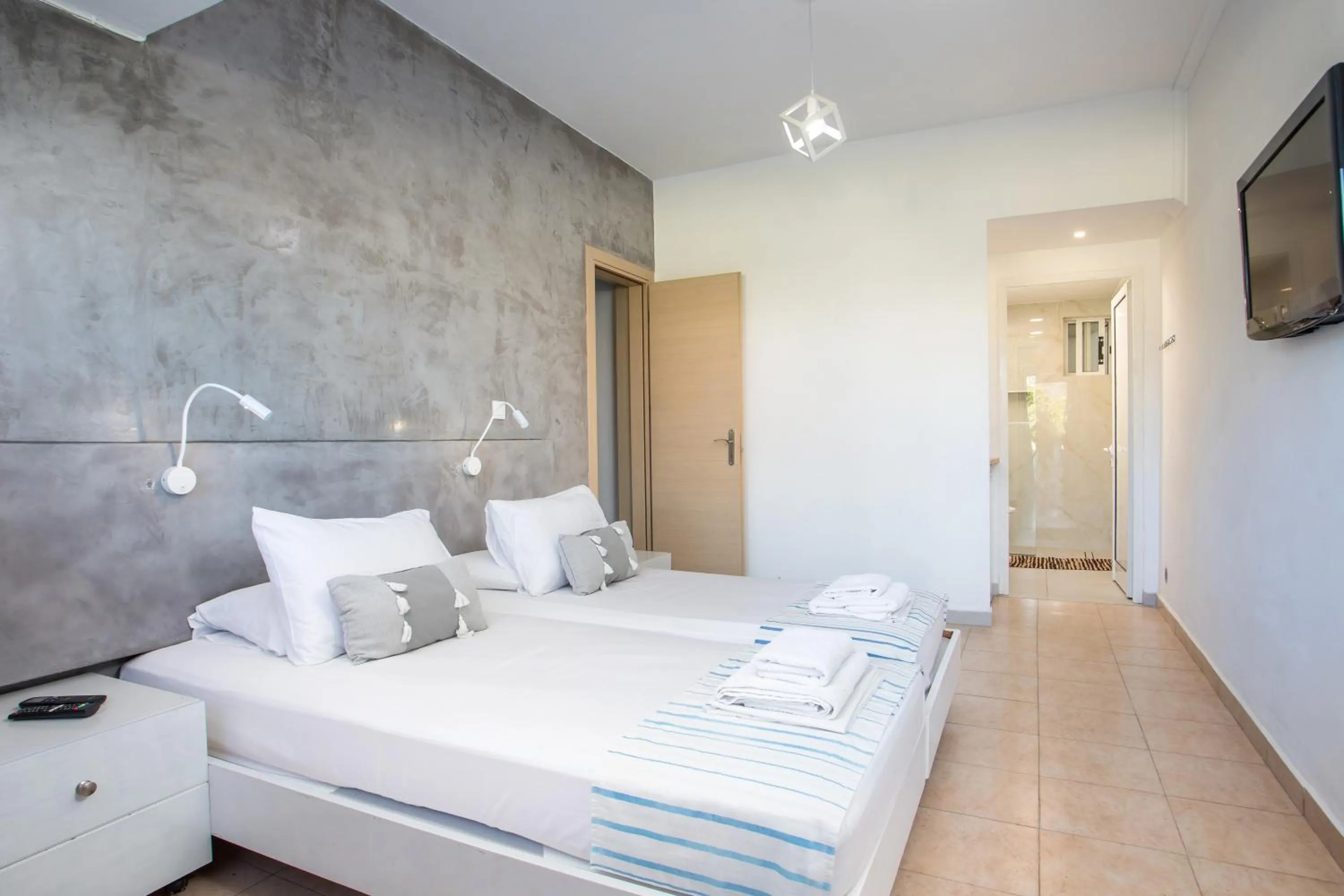 Bedroom, Bed in Mando Living -Faliraki