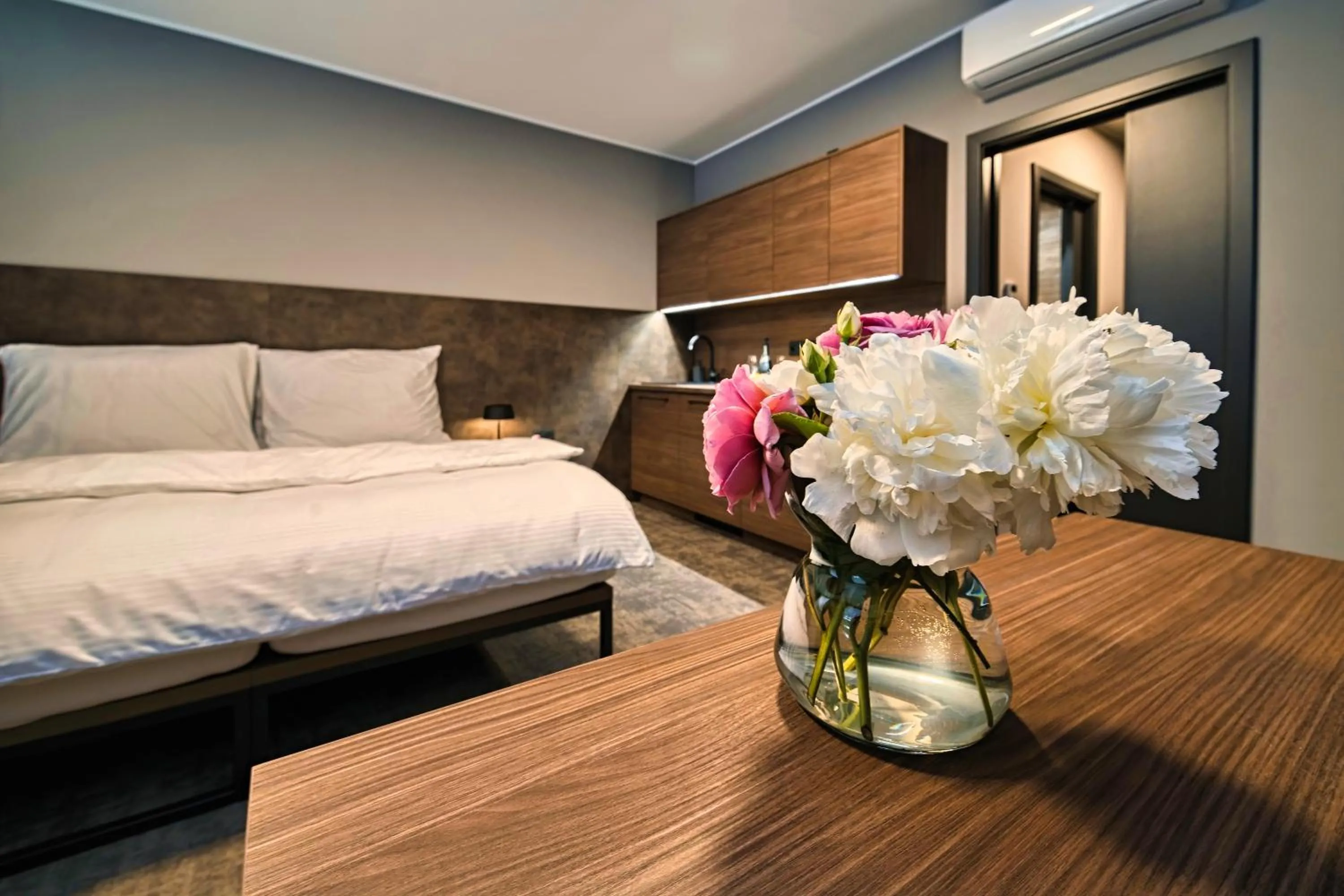 Decorative detail, Bed in ABA Apartments