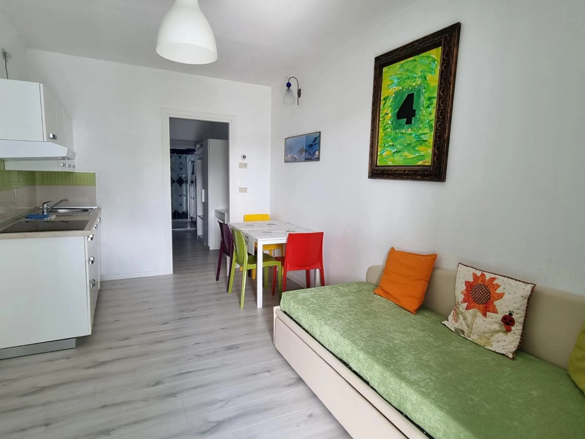 Kitchen or kitchenette in Aparthotel Holiday