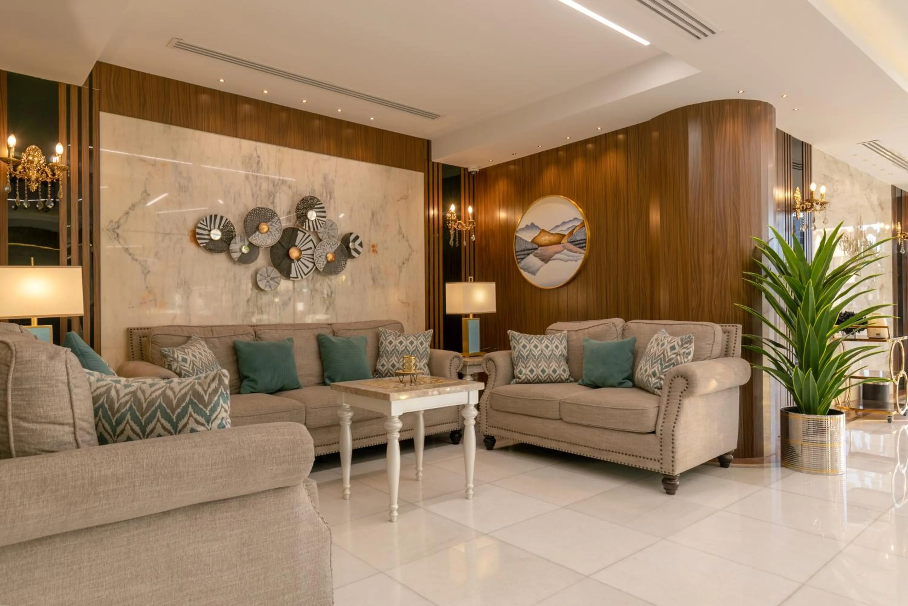 Seating area in Royal Boutique Hotel