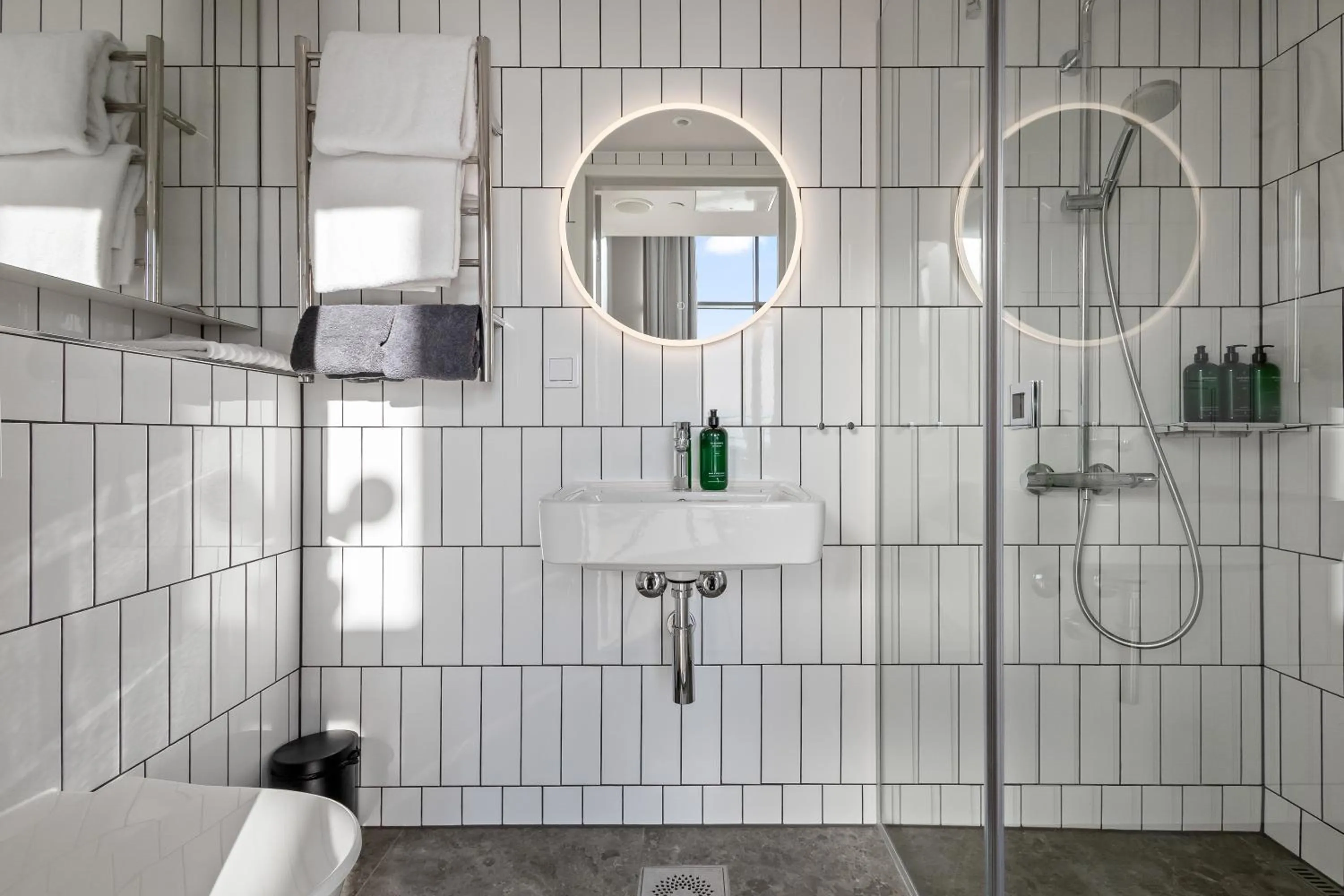 Shower in Unity Helsinki - A Studio Hotel