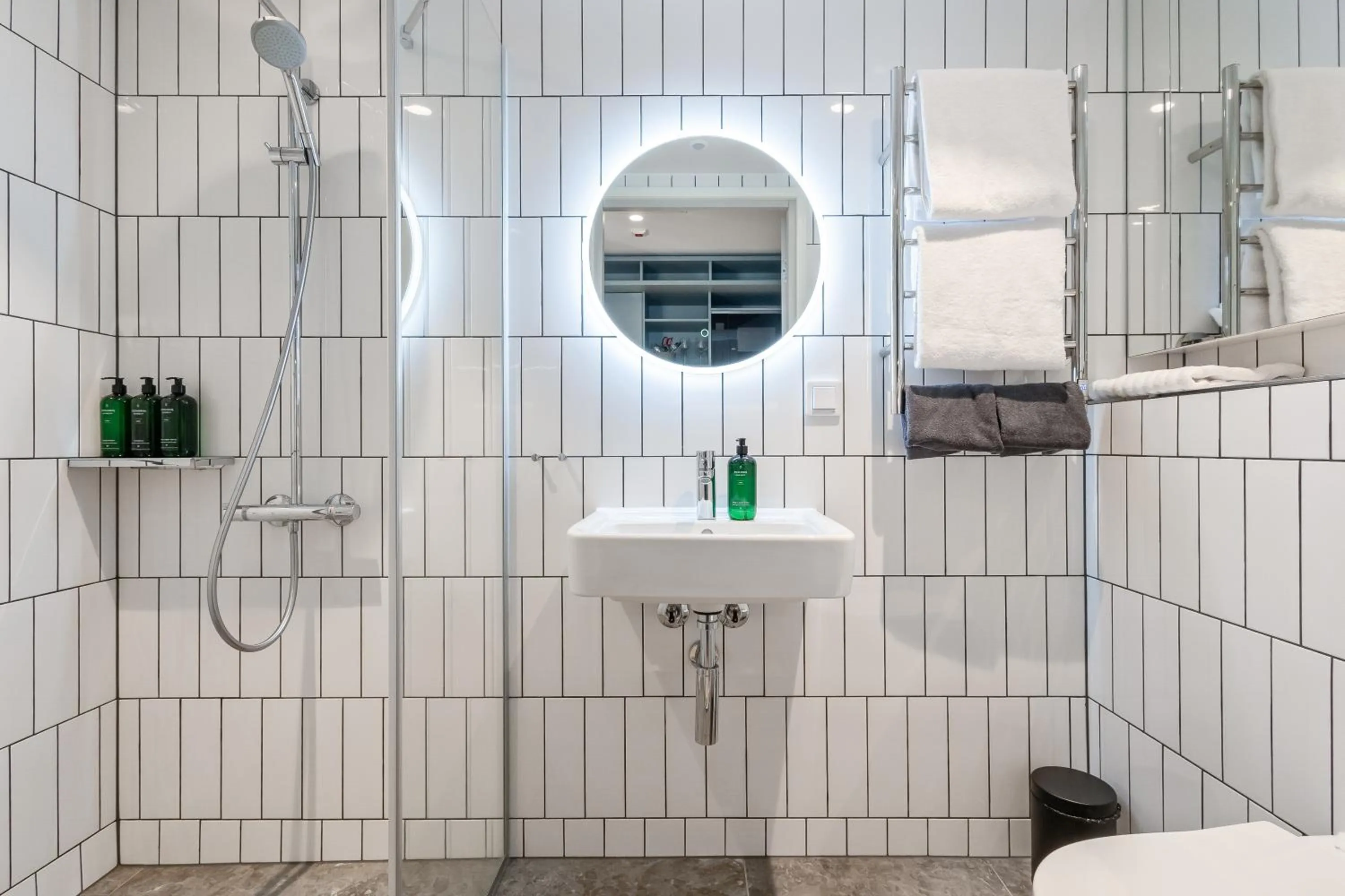 Shower in Unity Helsinki - A Studio Hotel