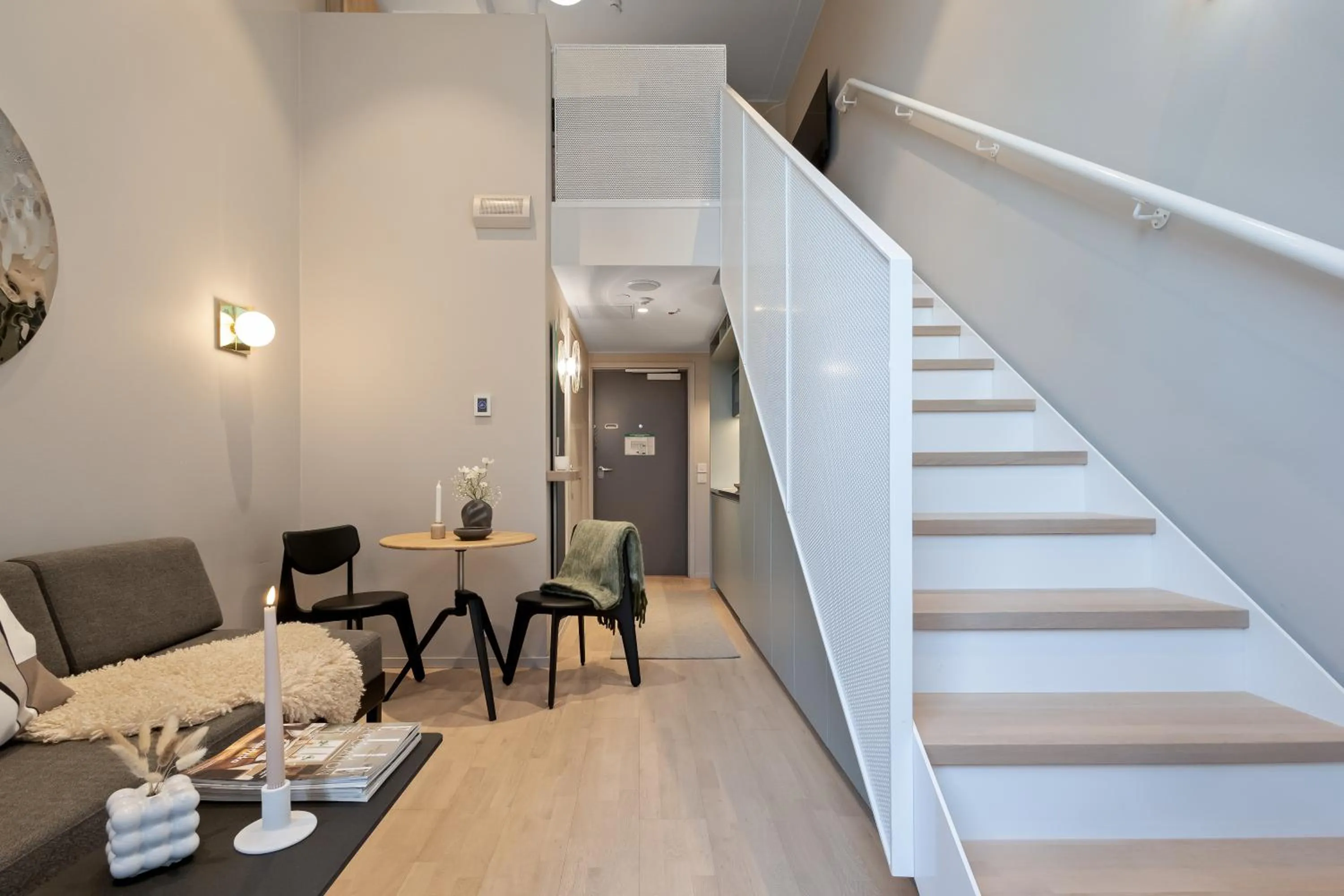 Living room in Unity Helsinki - A Studio Hotel