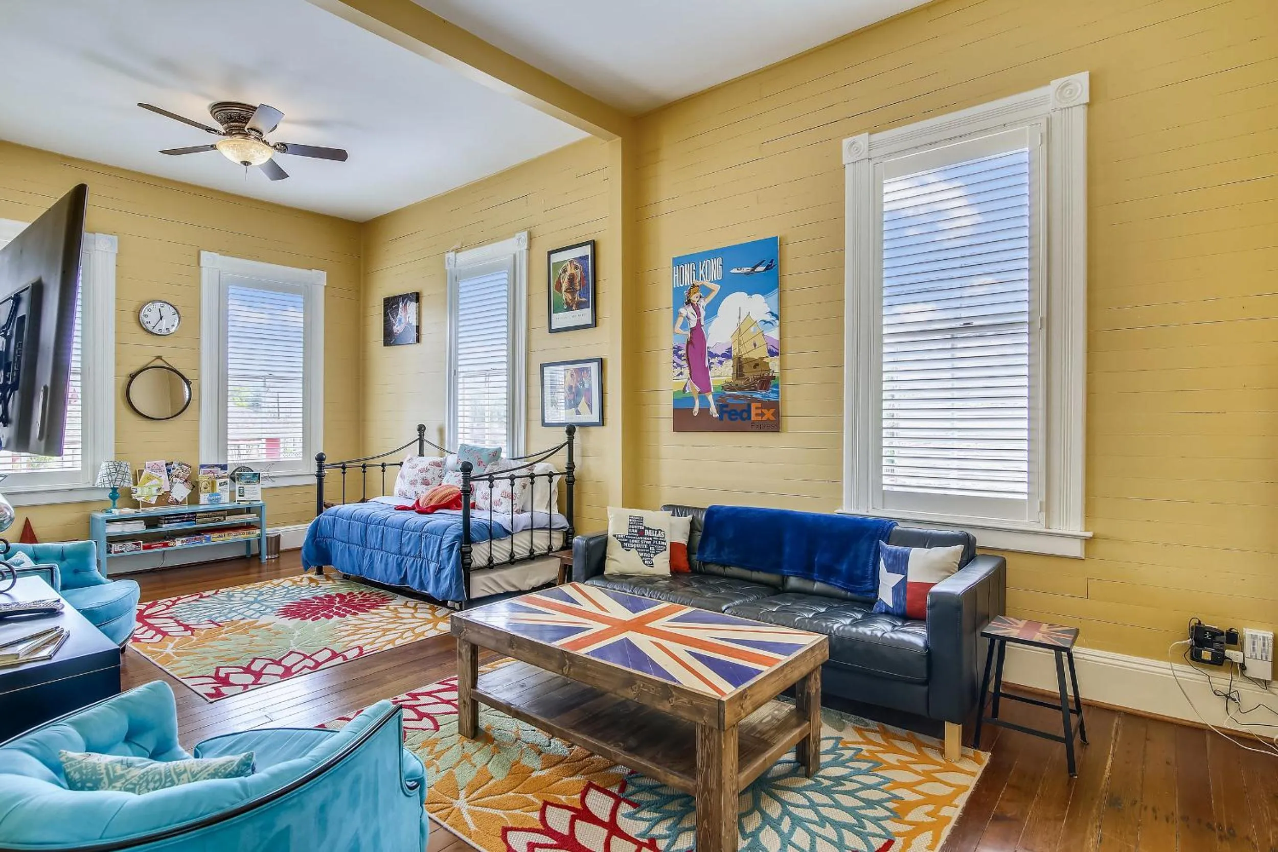 Living room in AbFab Seaside Cottage