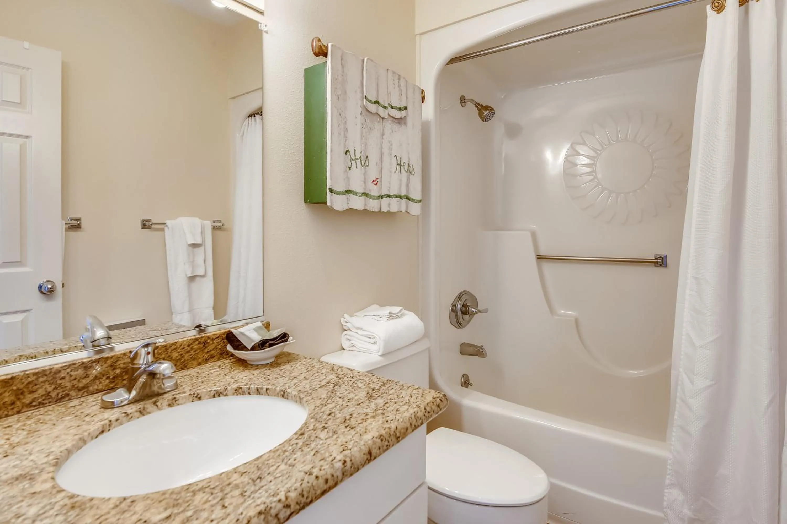 Bathroom in Galvestonian 1002-Beachfront Getaway