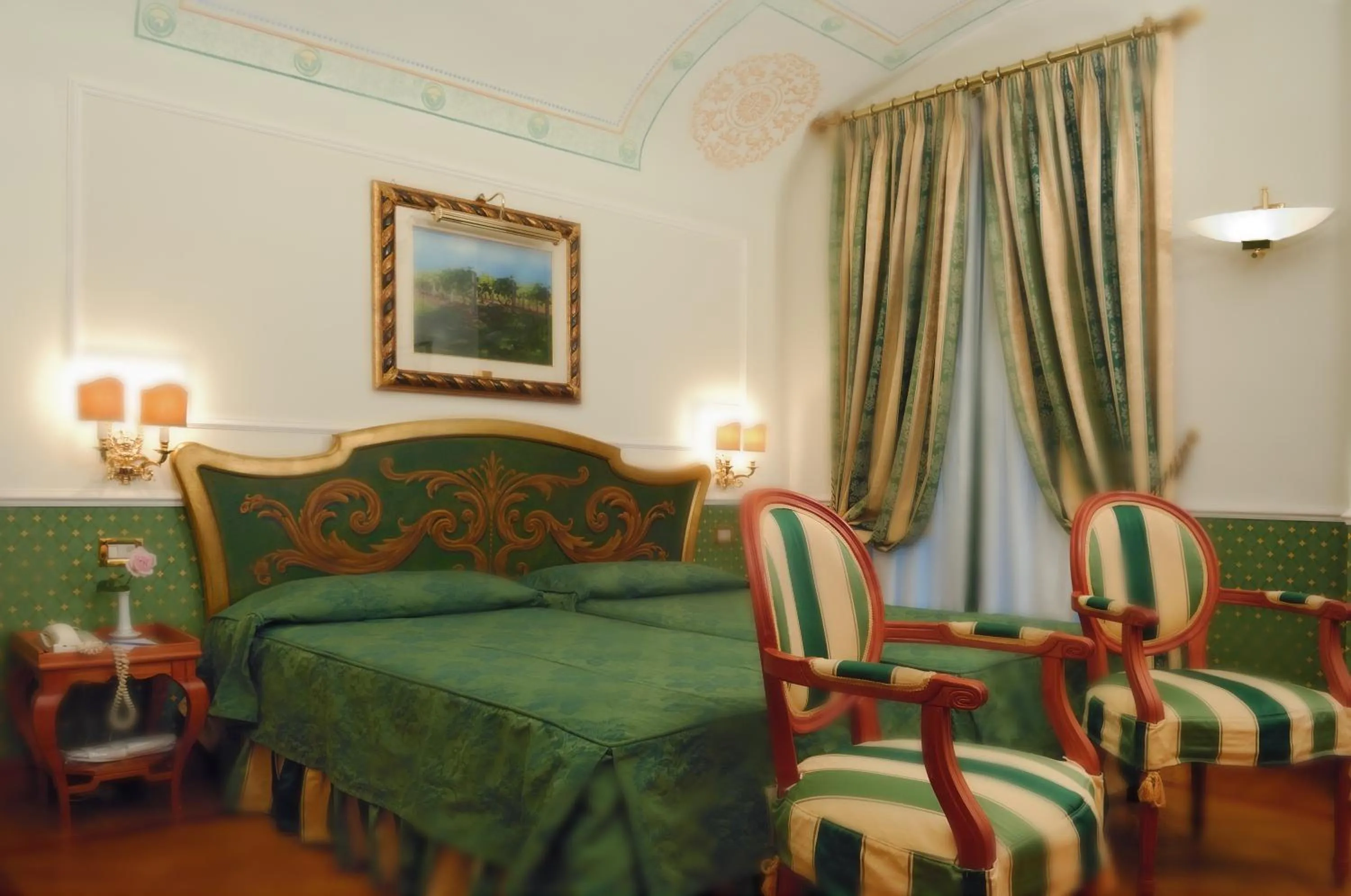 Bed in Hotel Giulio Cesare