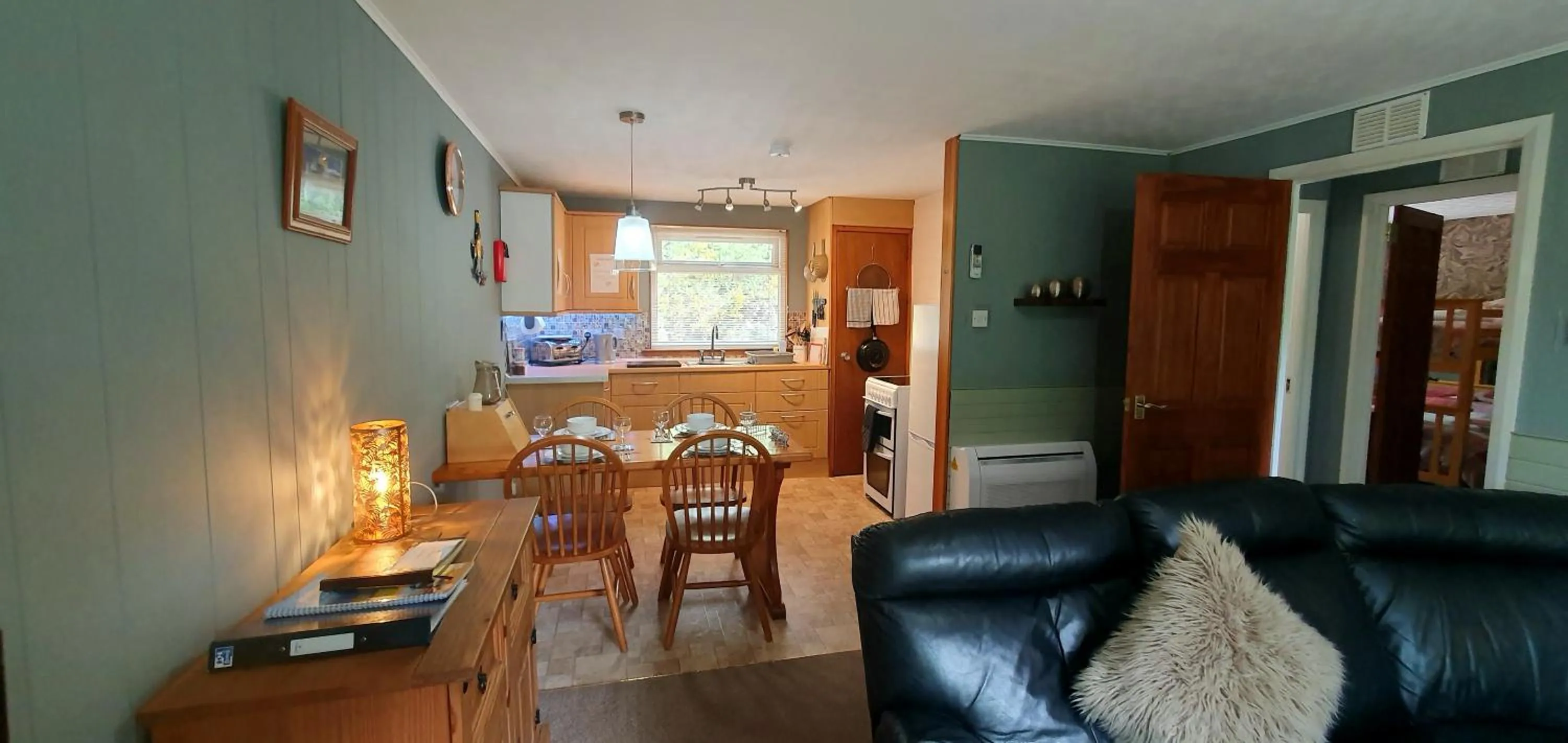 Living room in Torcroft Lodges