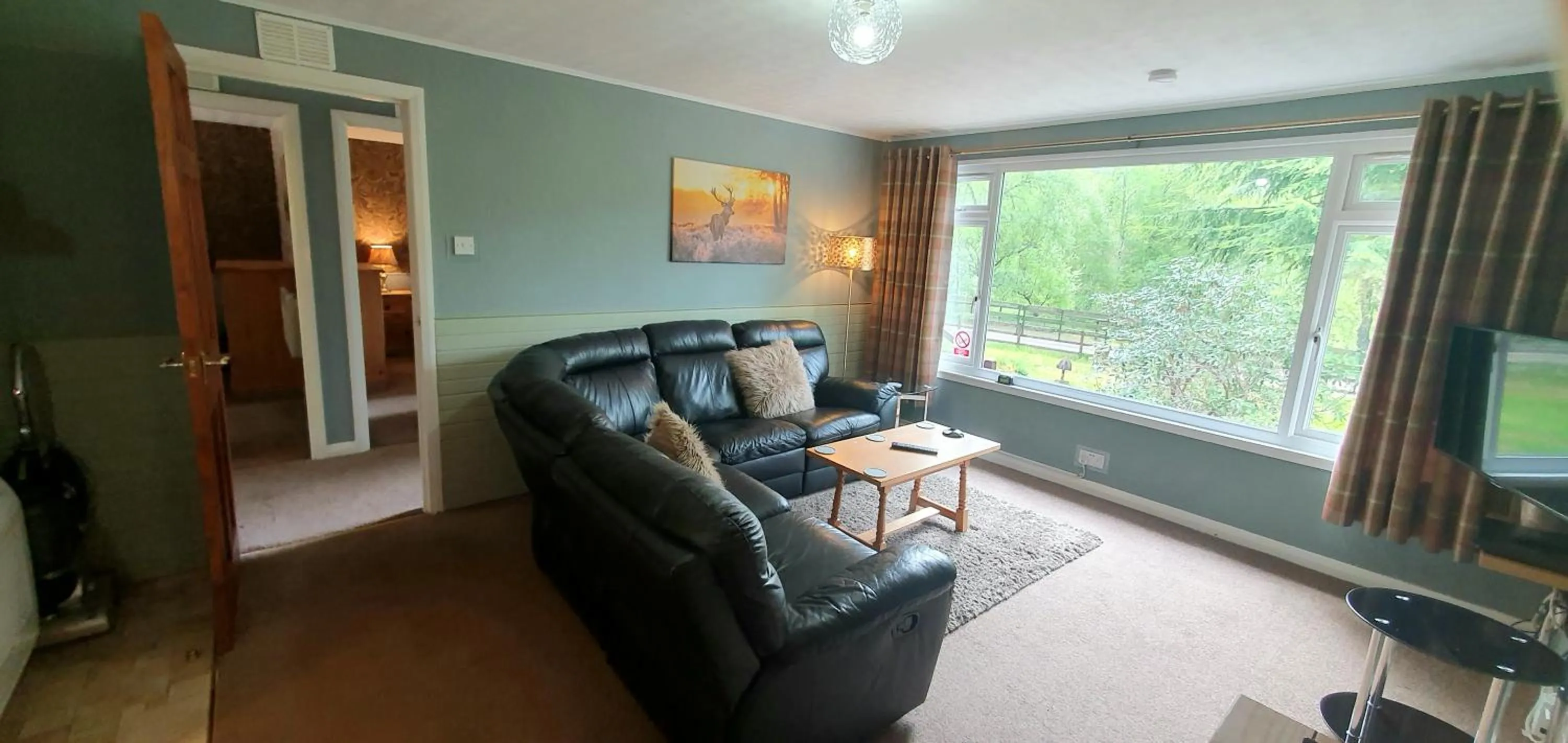 Living room in Torcroft Lodges