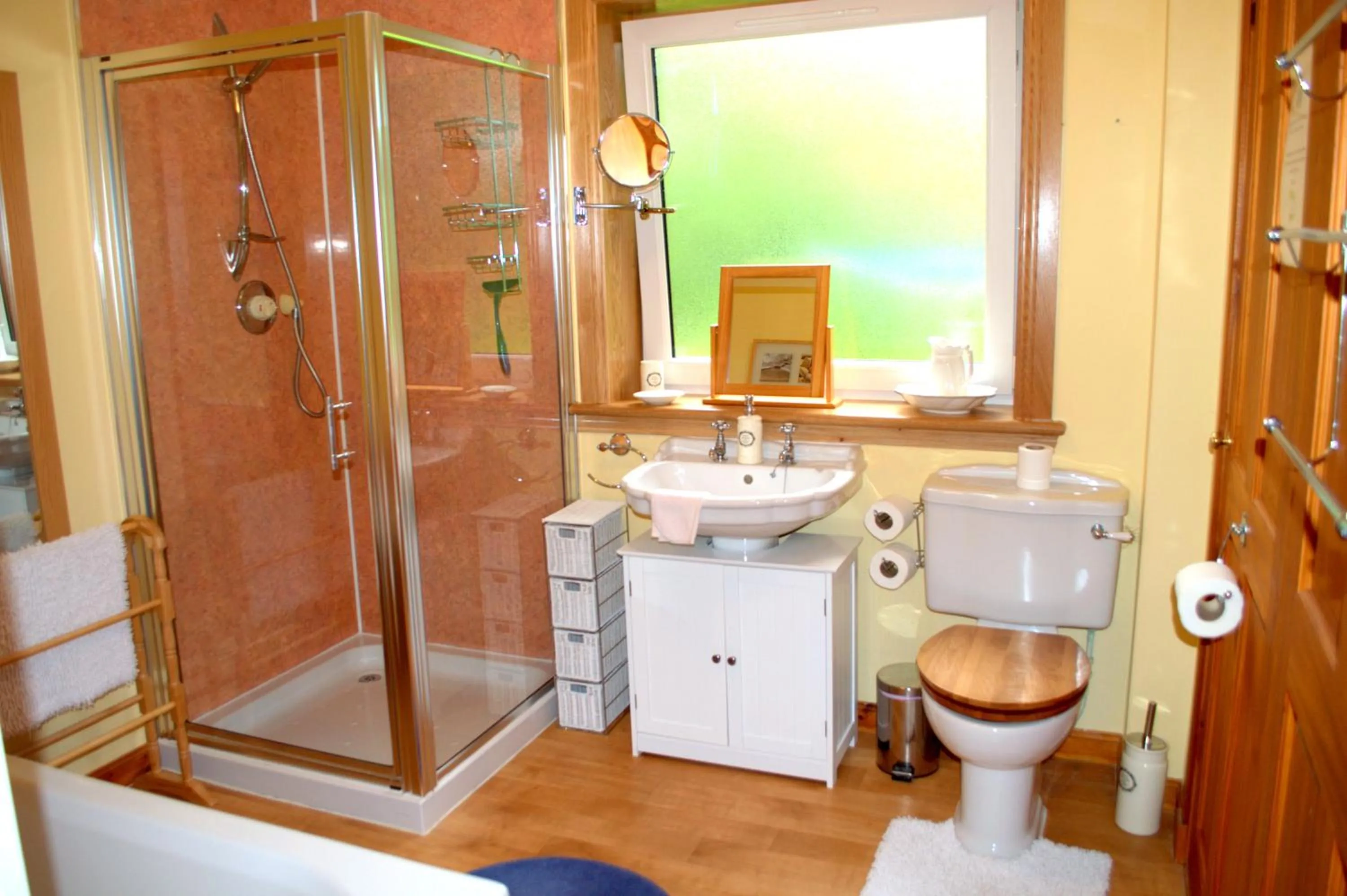 Shower in Torcroft Lodges