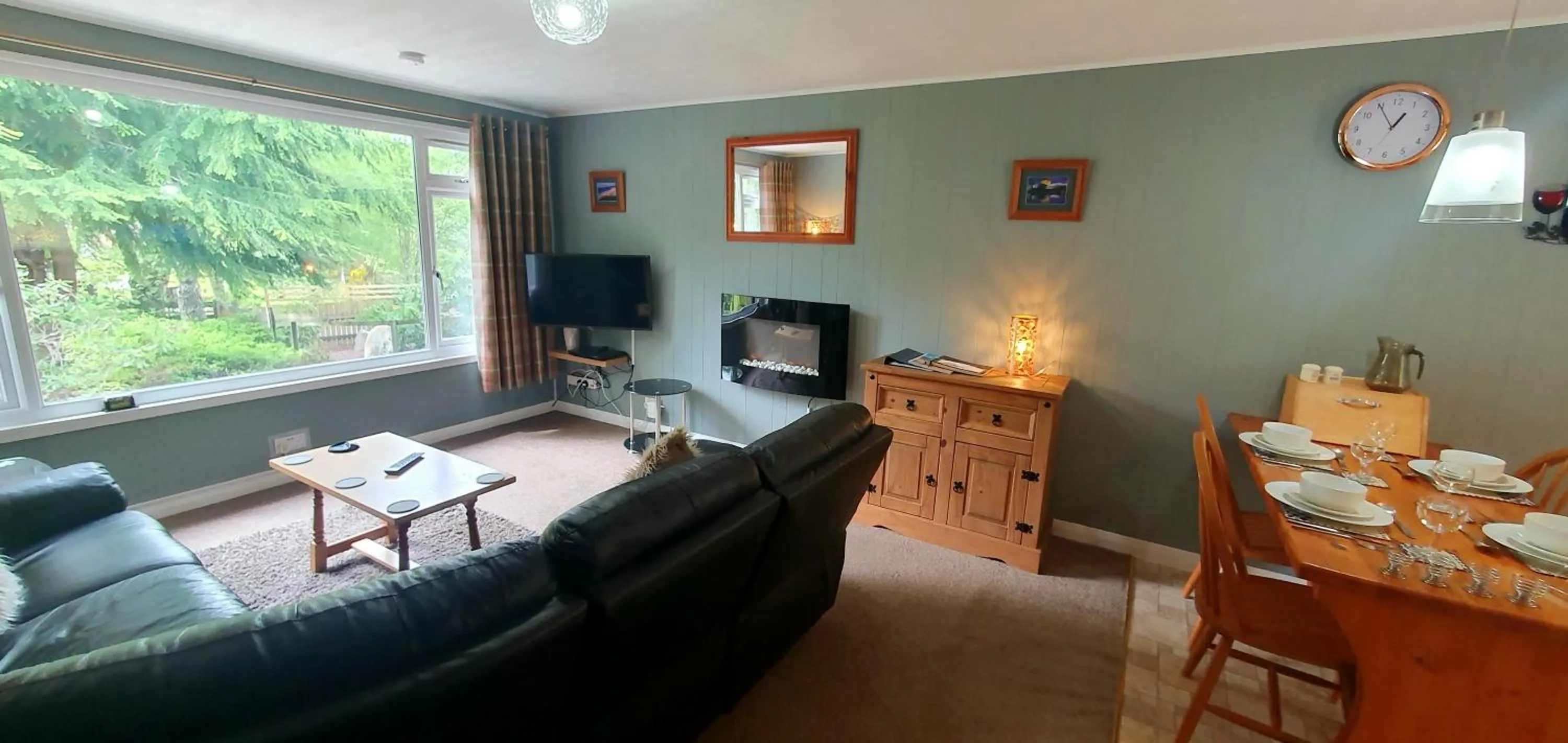 Living room in Torcroft Lodges