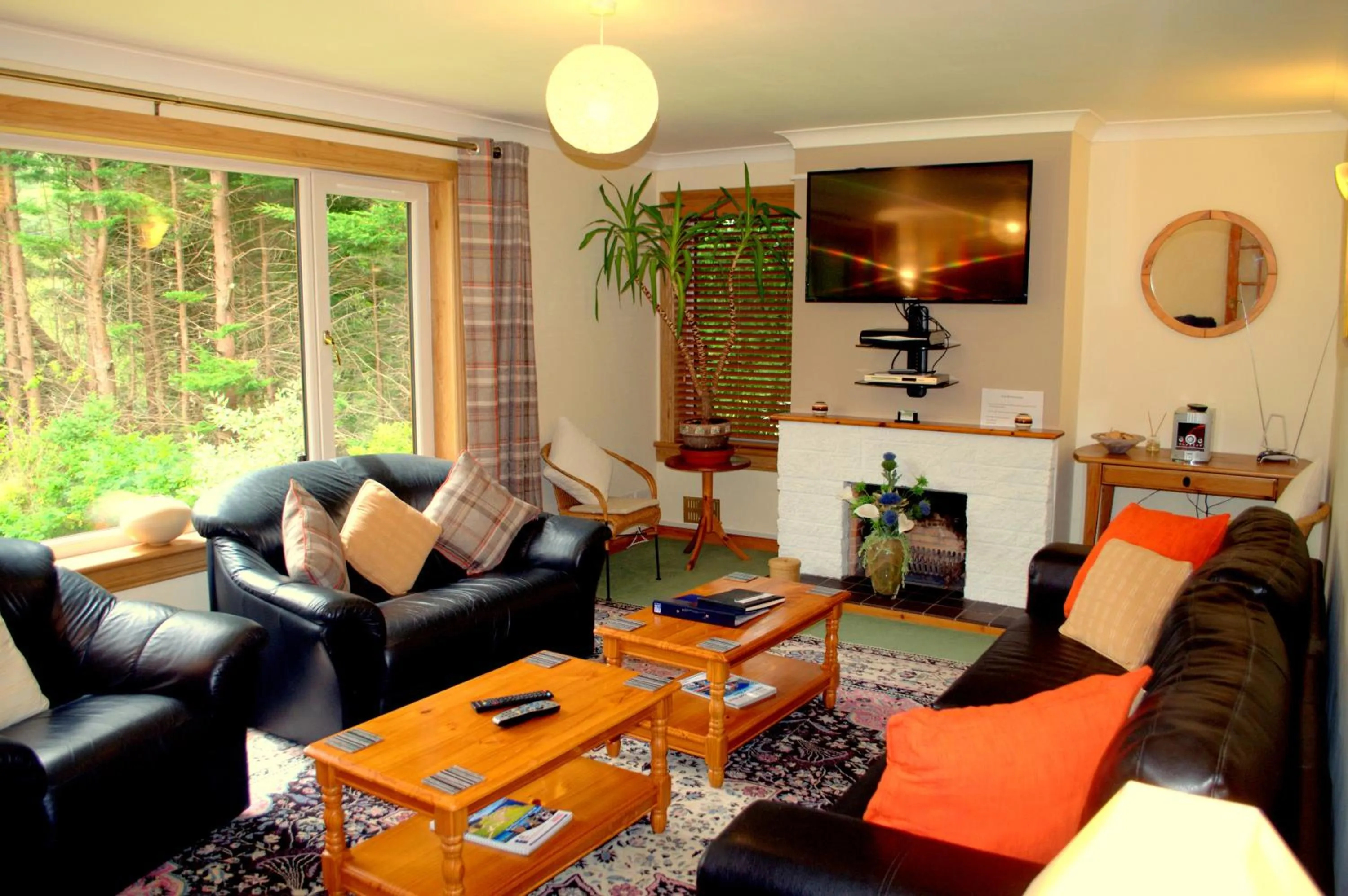 Living room in Torcroft Lodges