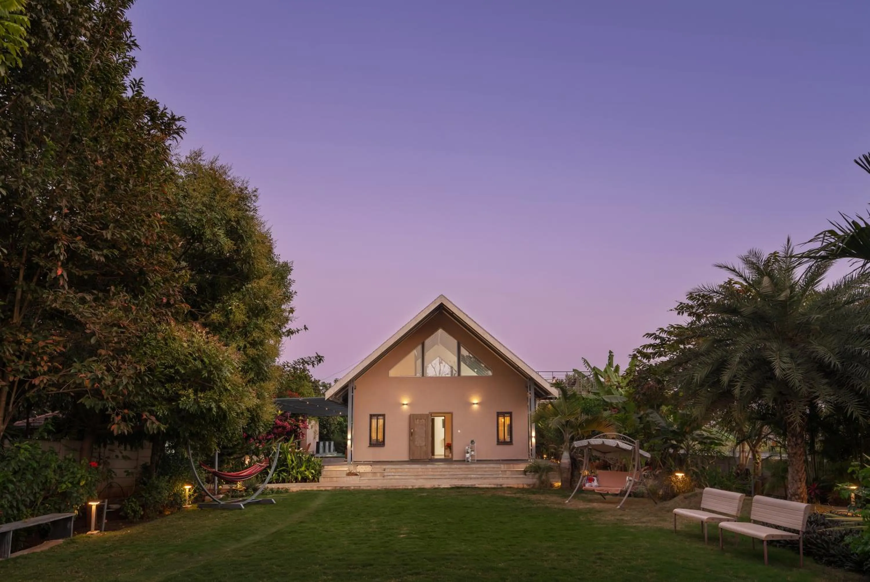 SaffronStays Eden - 3BR vineyard-side pool villa with jacuzzi, farm dining, stargazing deck & lawns for celebrations