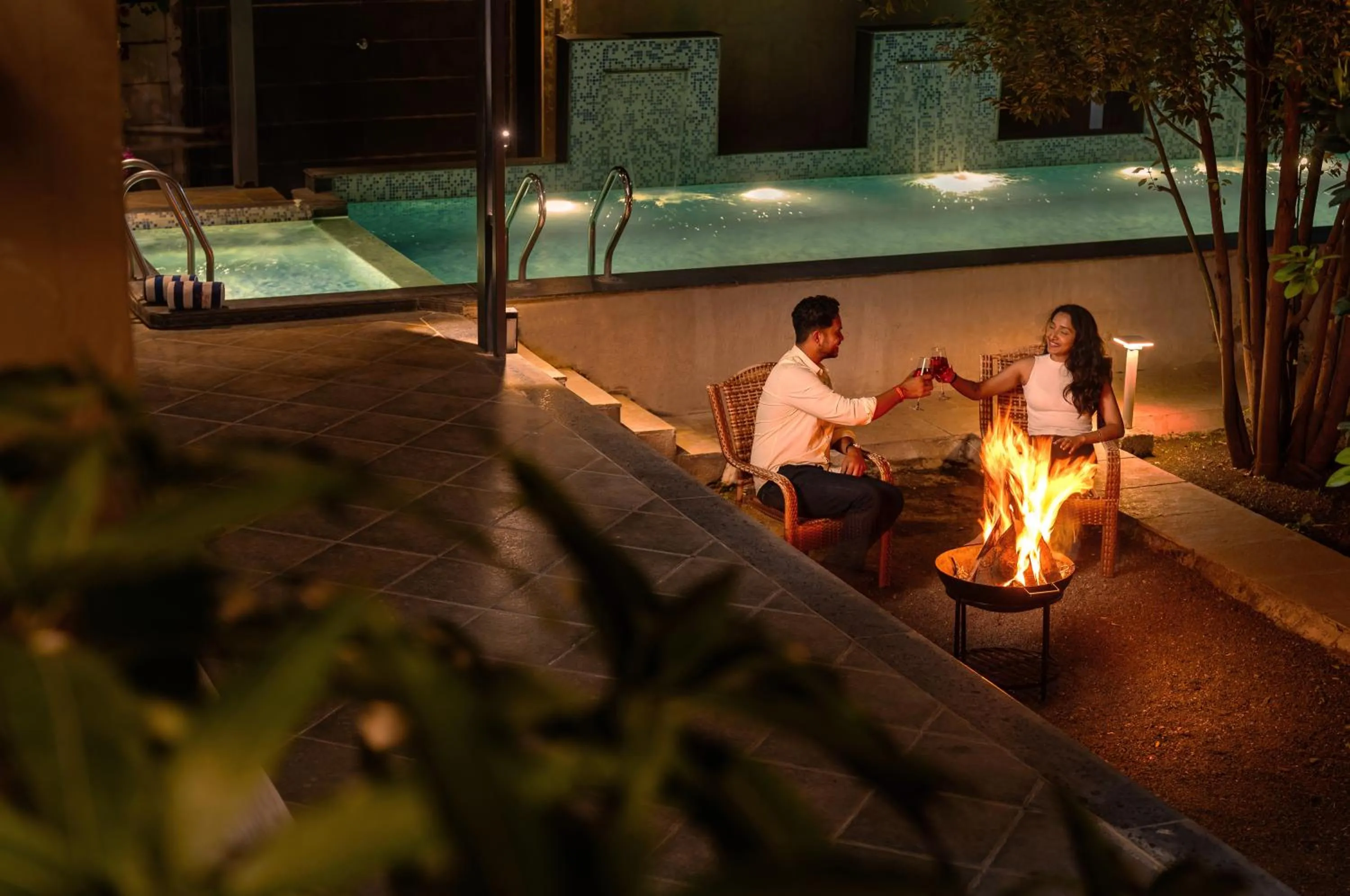 SaffronStays Eden - 3BR vineyard-side pool villa with jacuzzi, farm dining, stargazing deck & lawns for celebrations