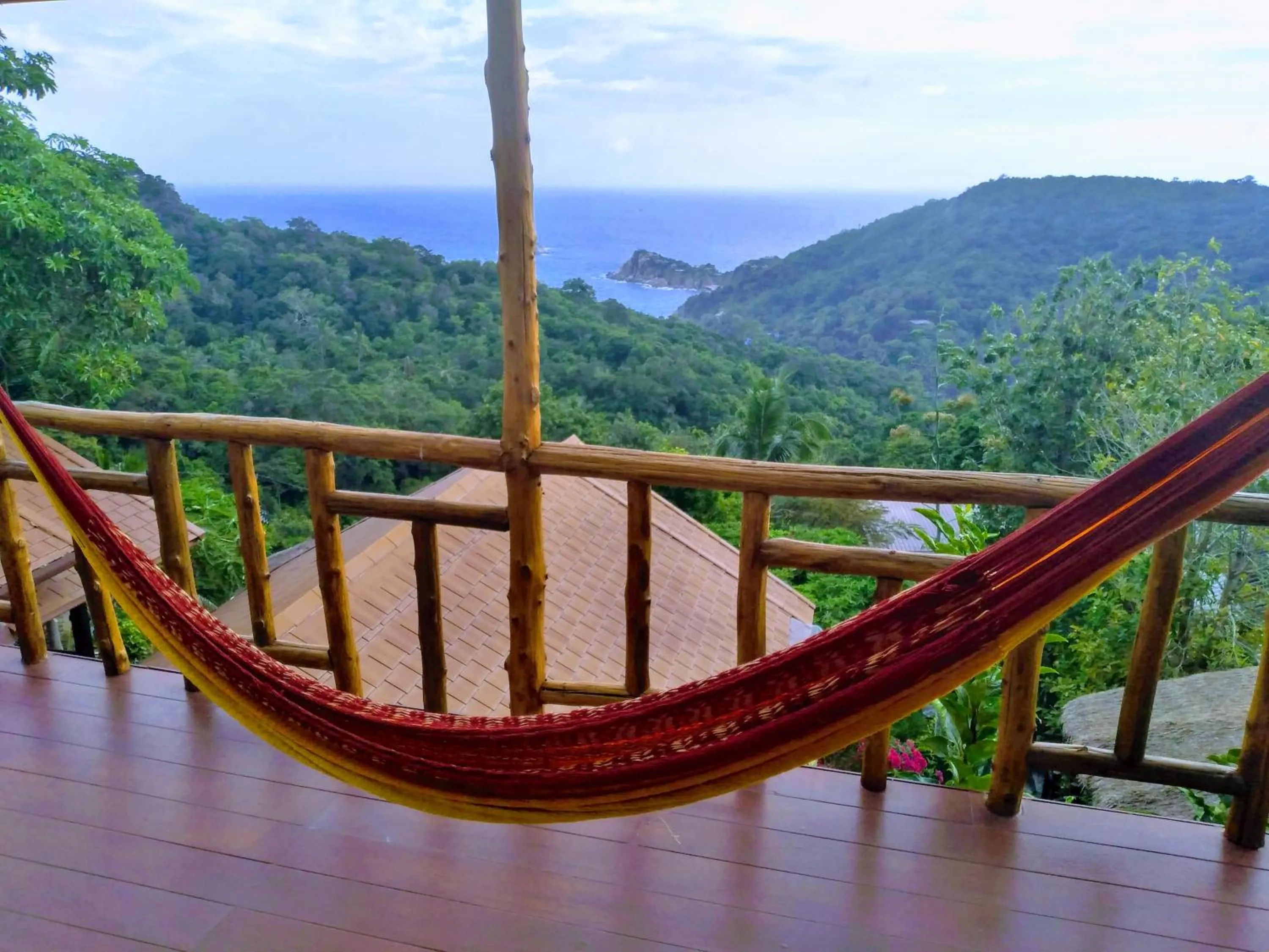 Patio in Tree House Bungalows Koh Tao