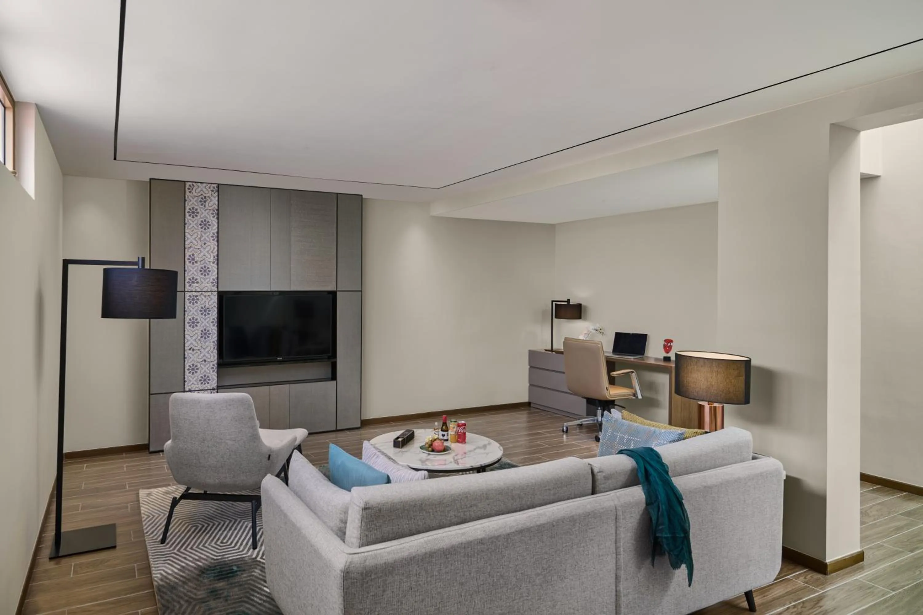 Communal lounge/ TV room in Oakwood Premier Phnom Penh