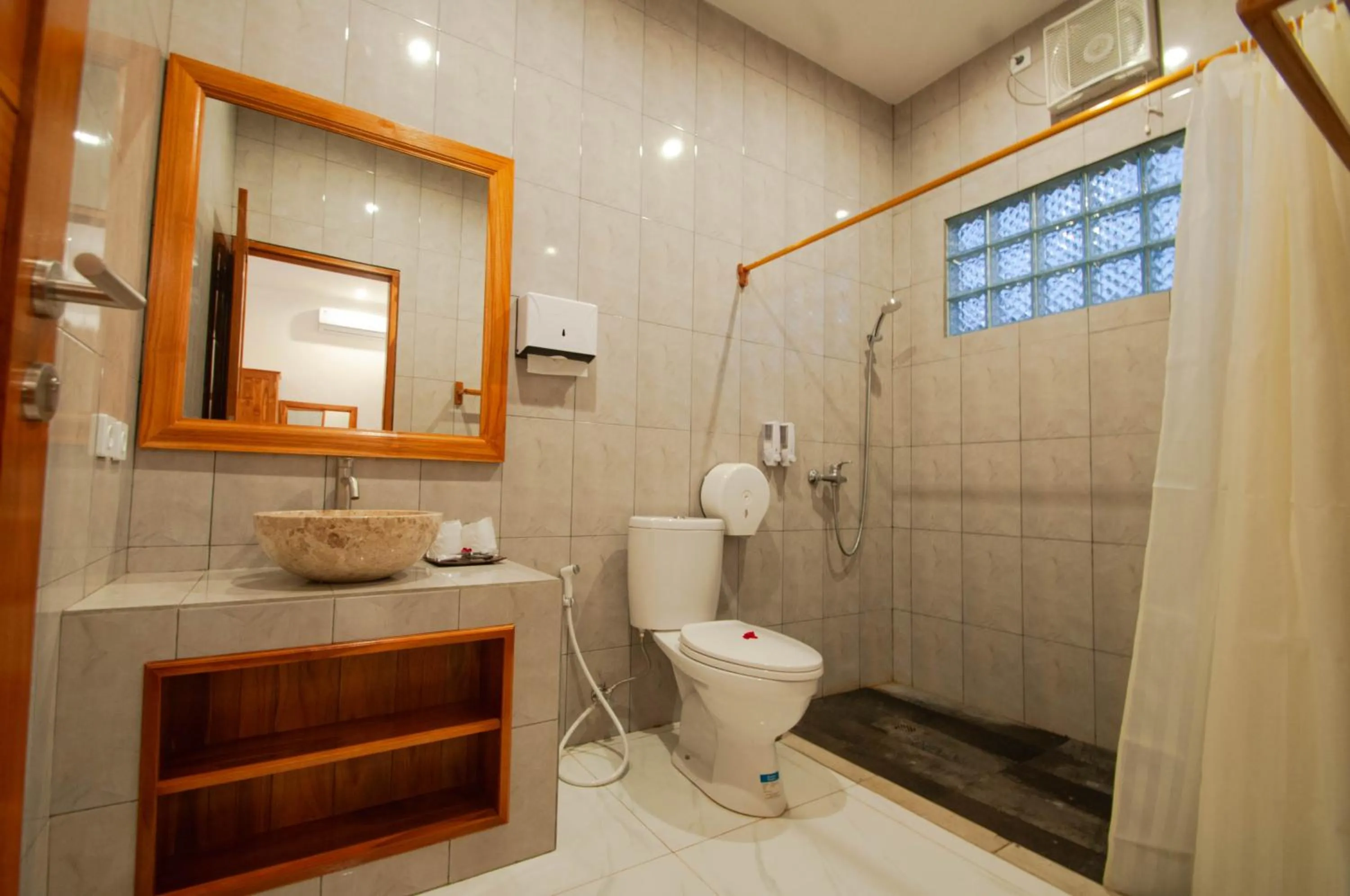 Shower in The Bali Menjangan Boutique Villas & Dive Center