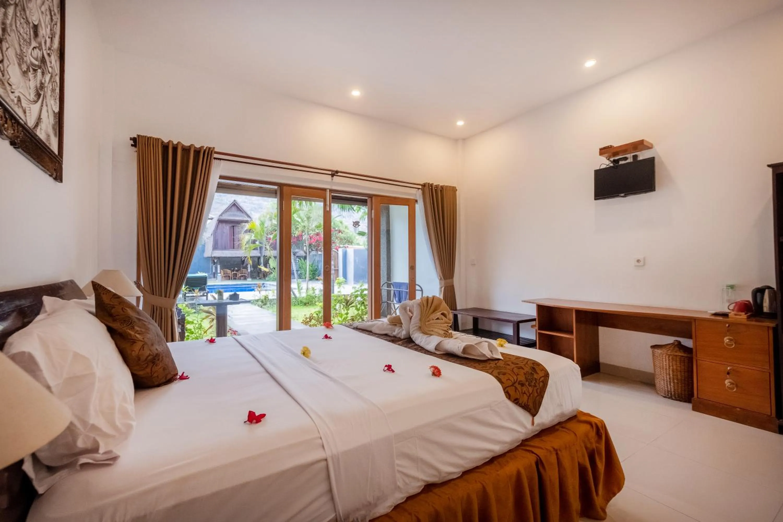 Bedroom, Bed in The Bali Menjangan Boutique Villas & Dive Center