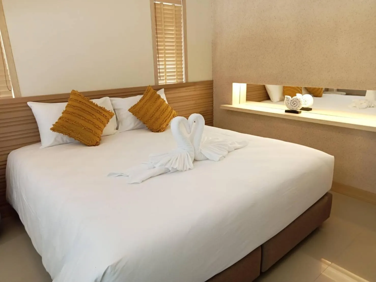 Bed in Amity Beach Resort