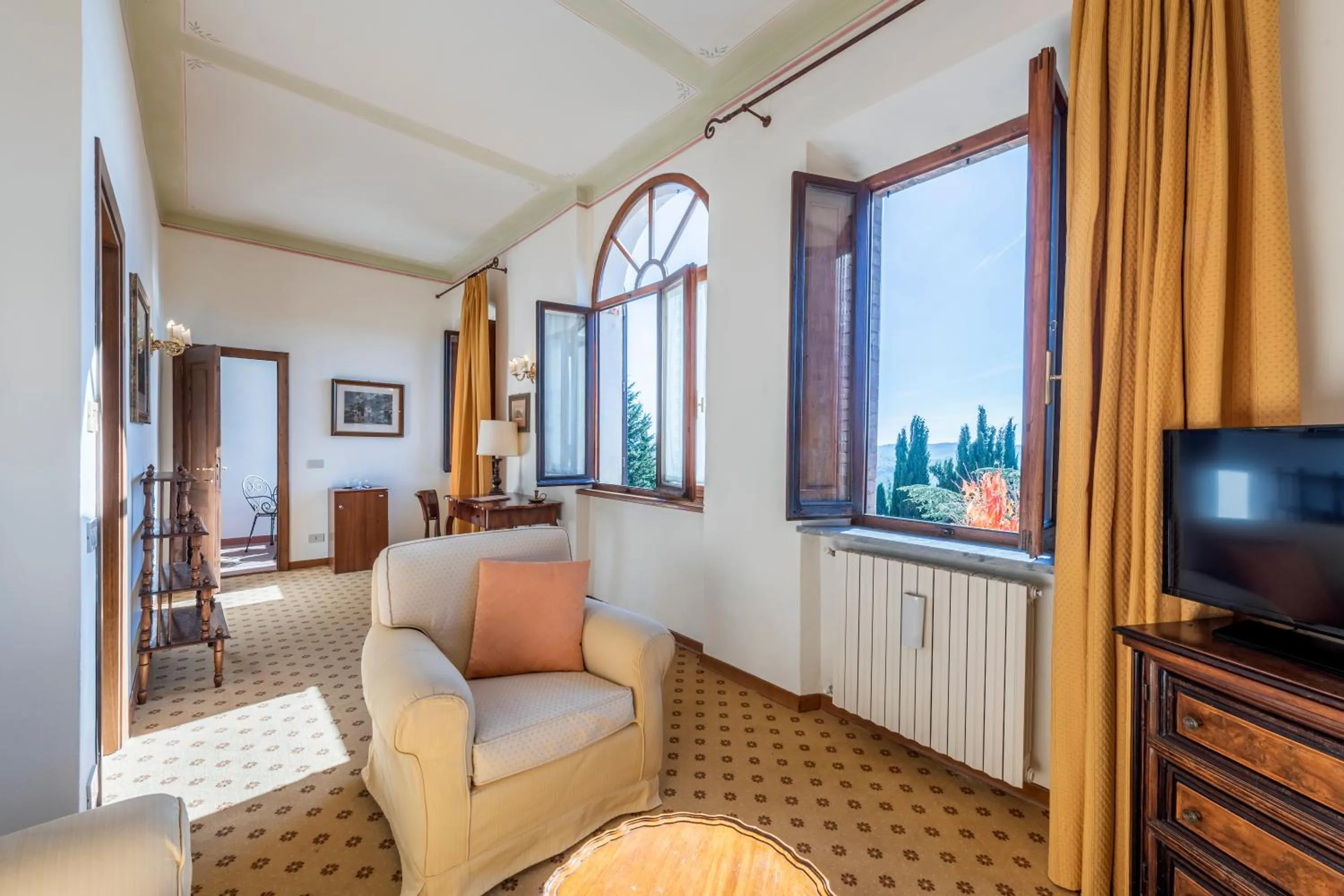 Living room in Relais Vignale & Spa