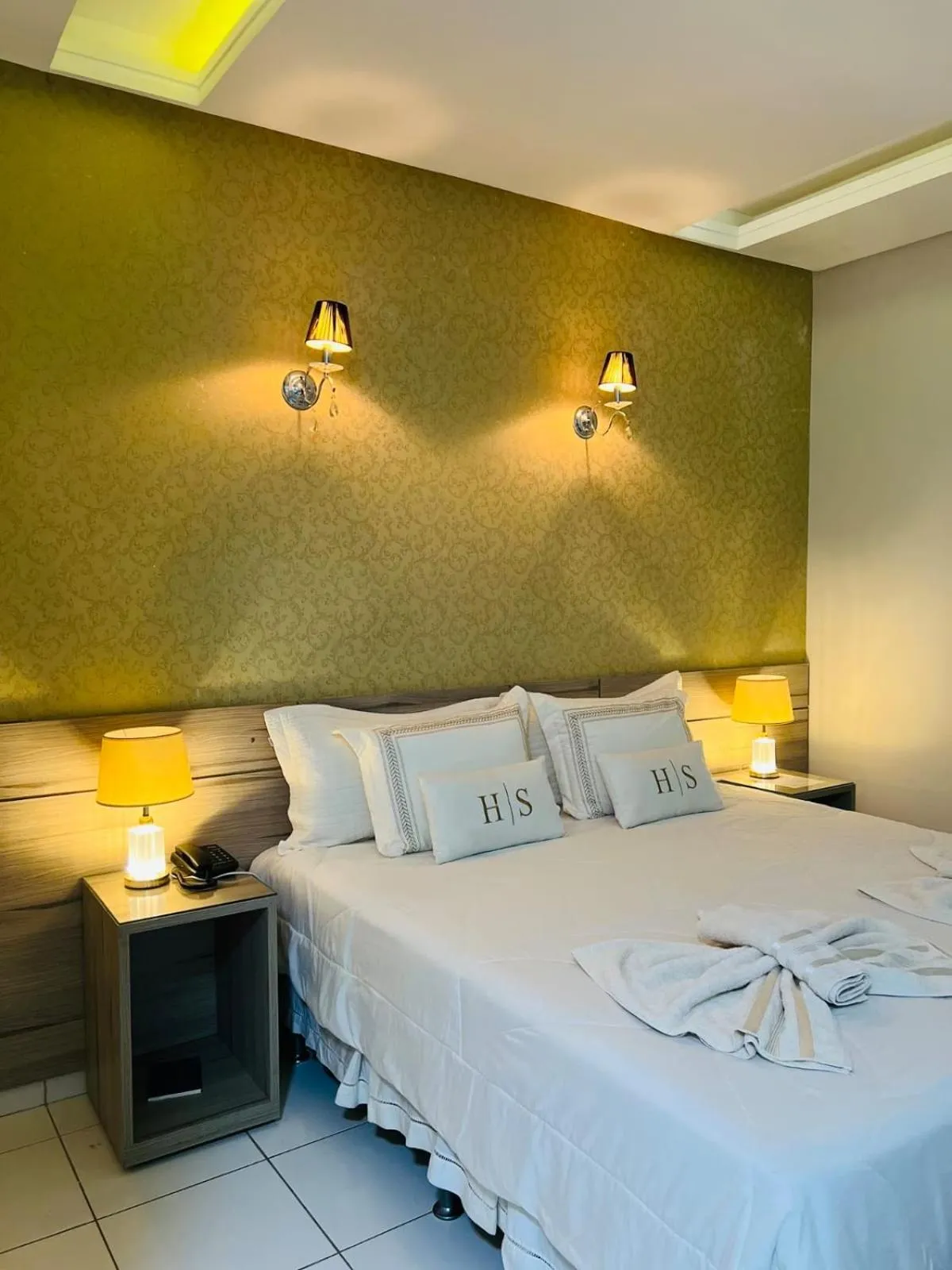 Bed in Hotel Sabrina