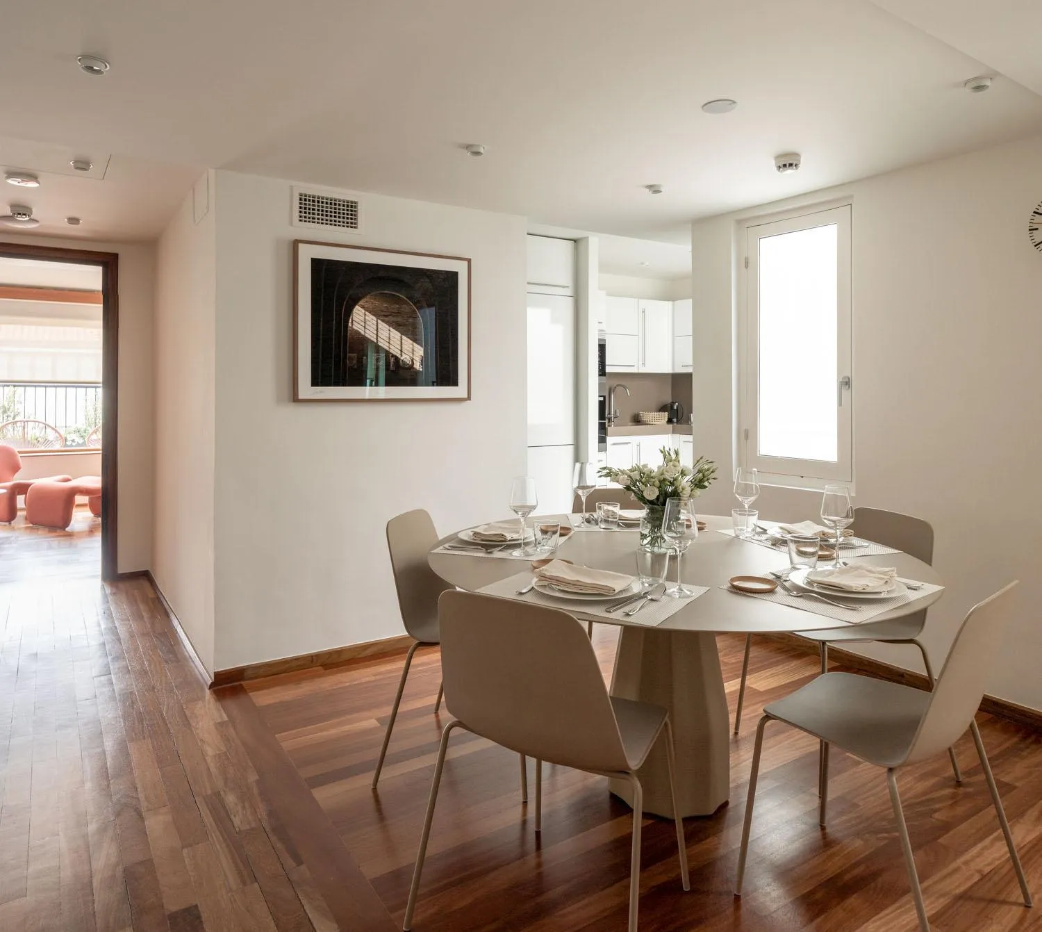 Dining area in The Passage Apartments