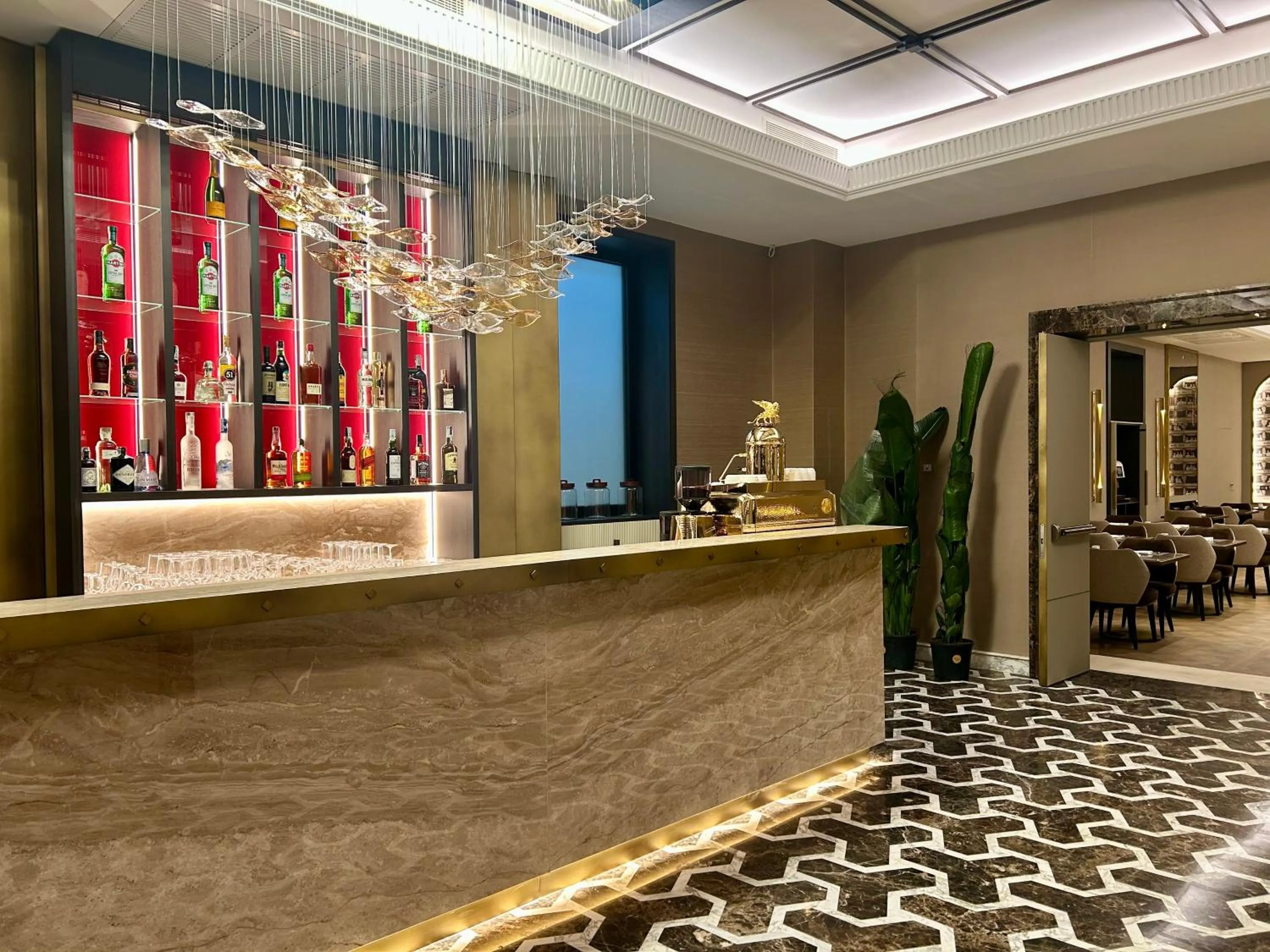 Lounge or bar in Aria Palace by OMNIA hotels