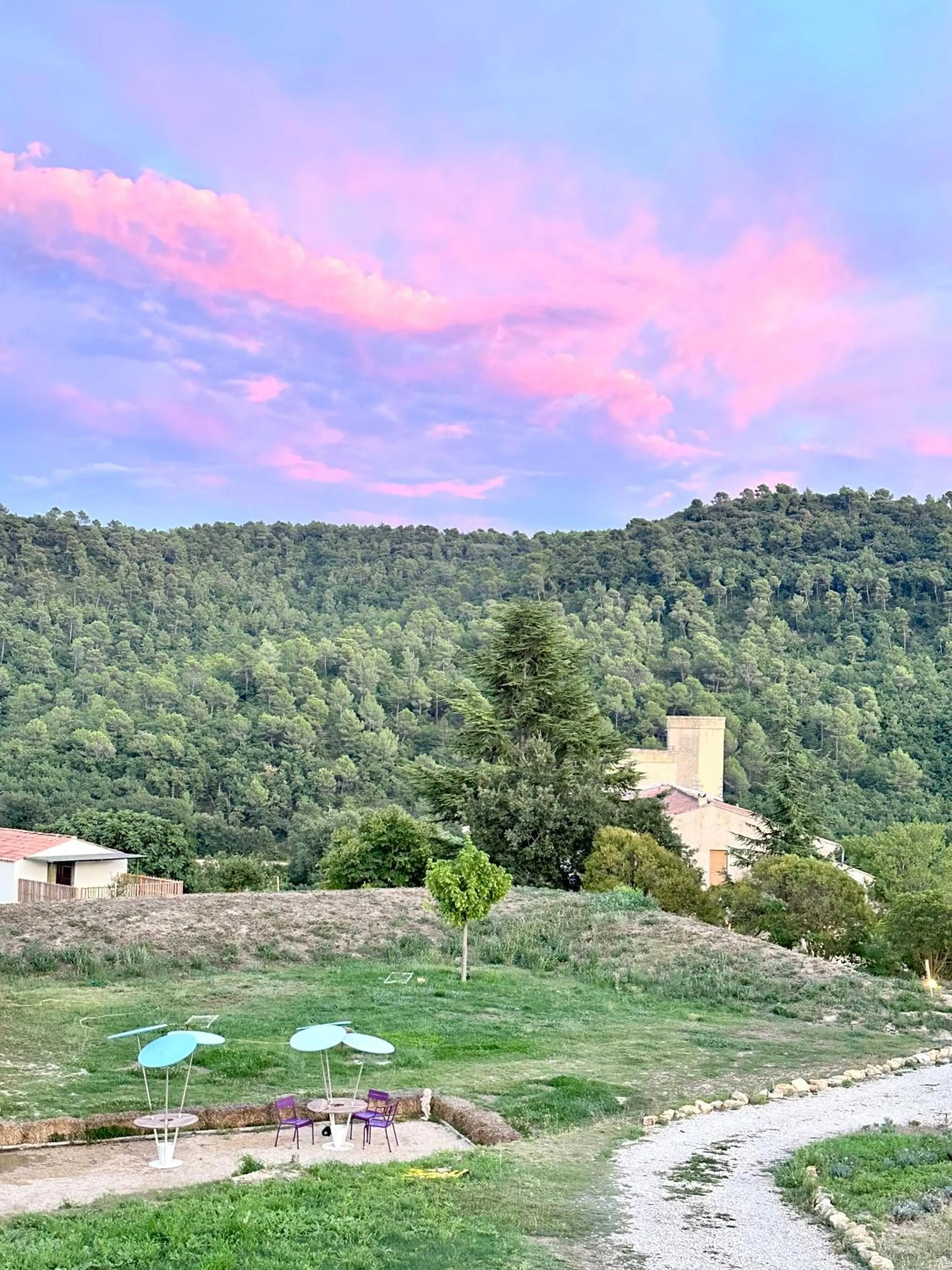Natural landscape in Domaine La Ferme HI bride